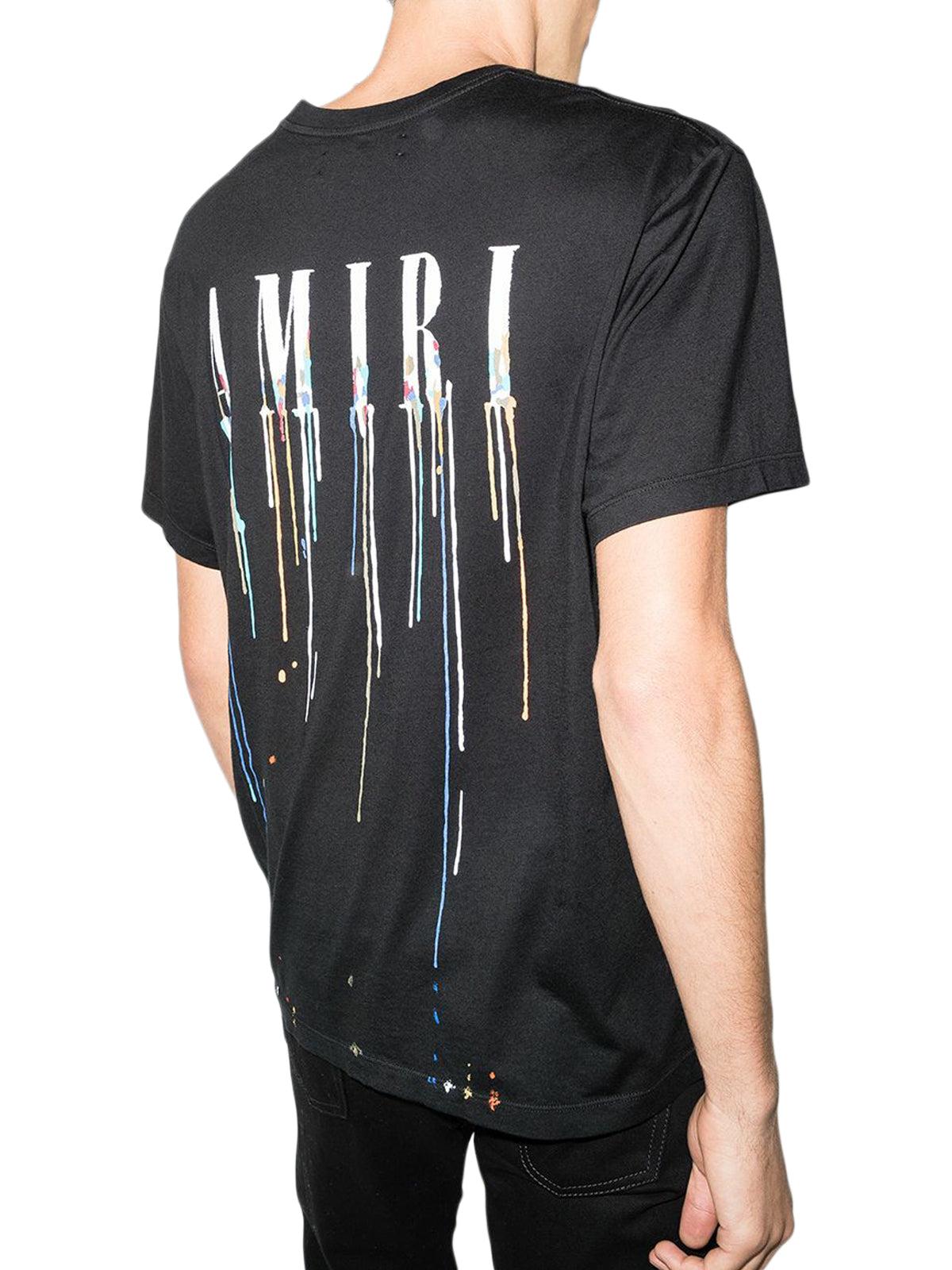AMIRI Paint-Drip Logo T-Shirt - Black for Men