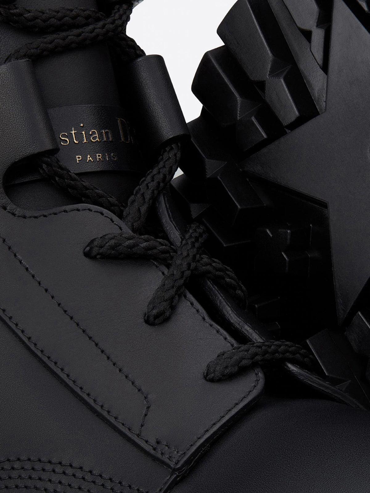 Dior Worker Hiking Calfskin Boots in Black for Men