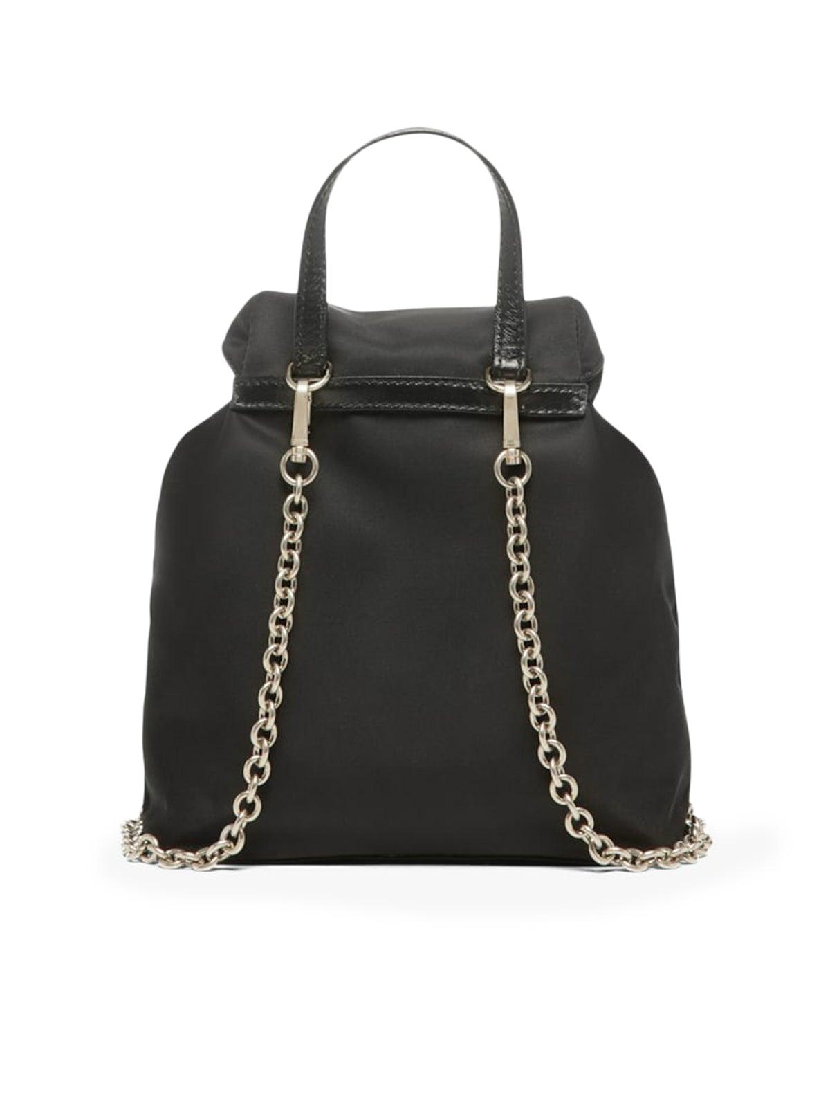Prada black top mini backpack