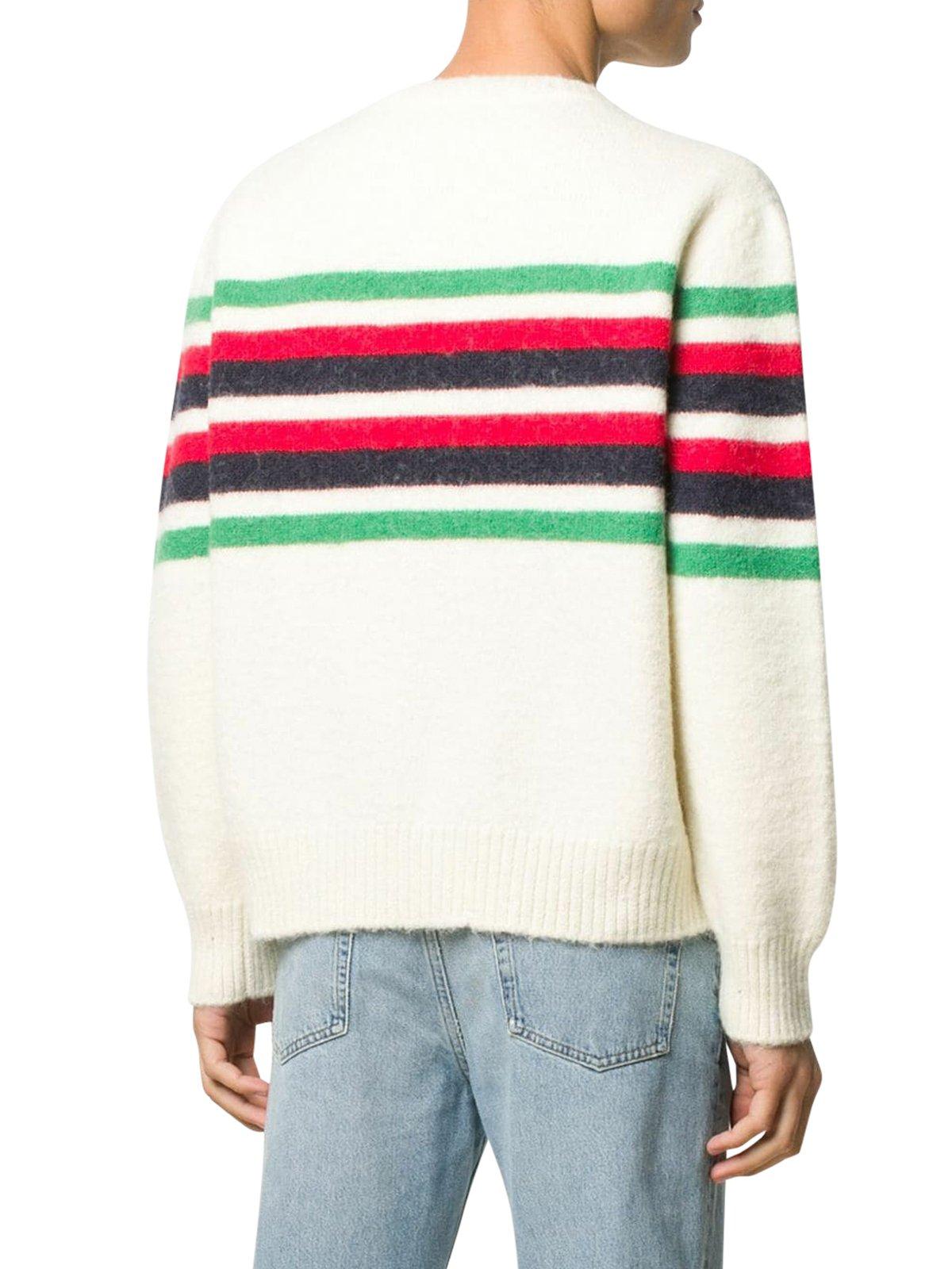 Gucci GG-detail Striped Jumper for Men - Lyst