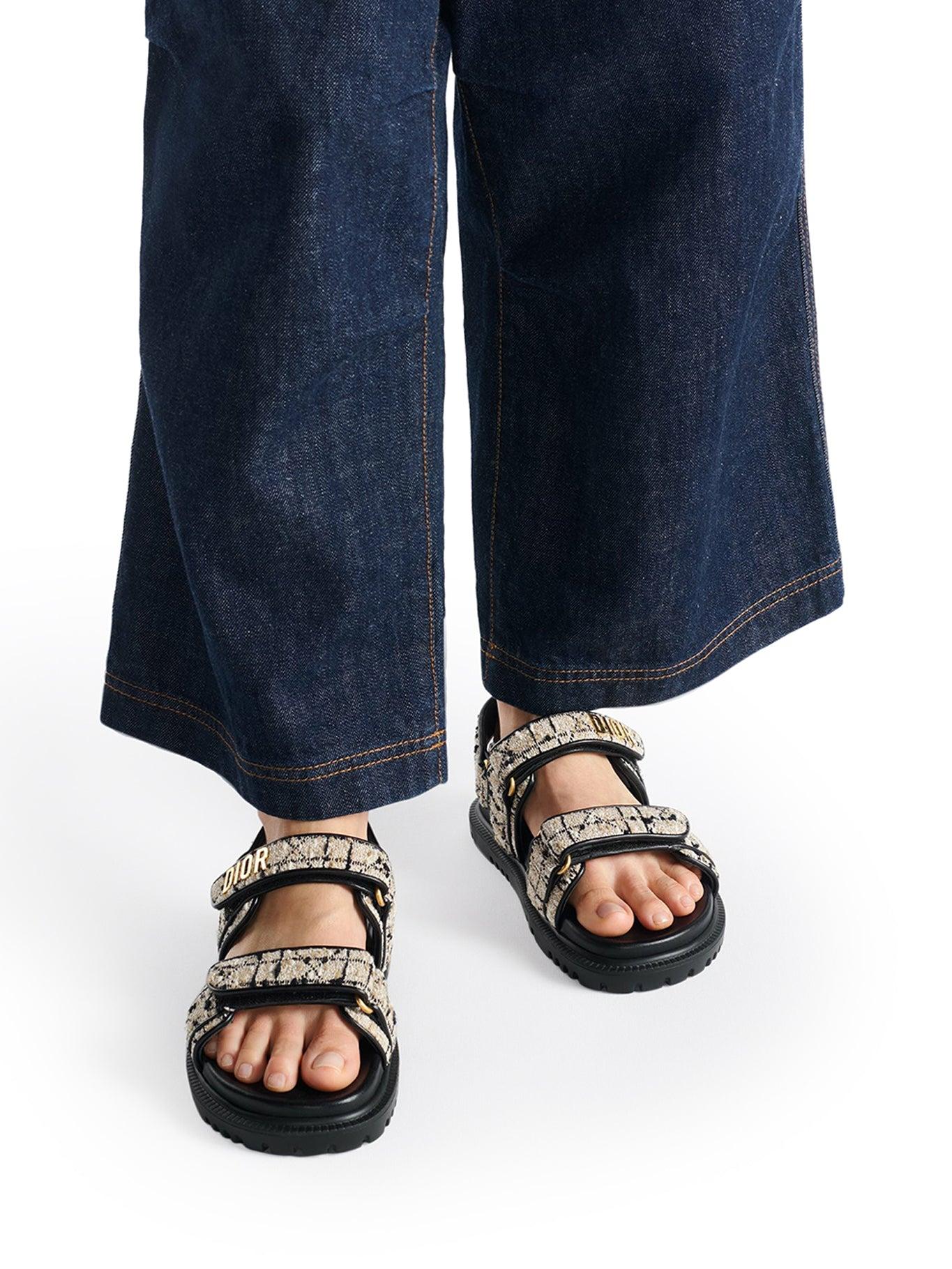 Dior サンダル Dioract Dior Dioract Sandal in Black | Lyst