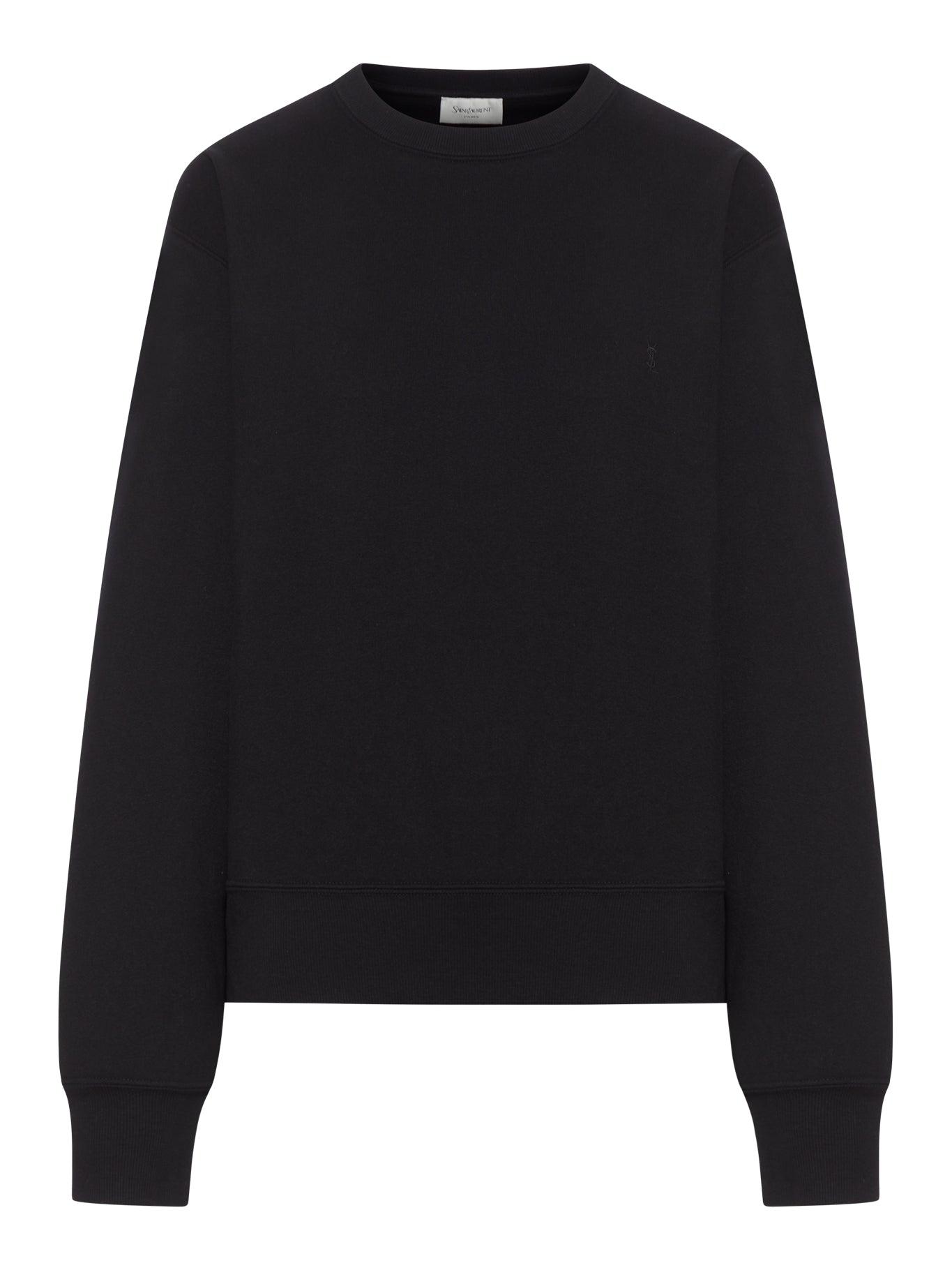 スウェット・トレーナー Saint Laurent  black sweat-troyer ブラック（黒）系 M Saint Laurent(サンローラン) スウェット
