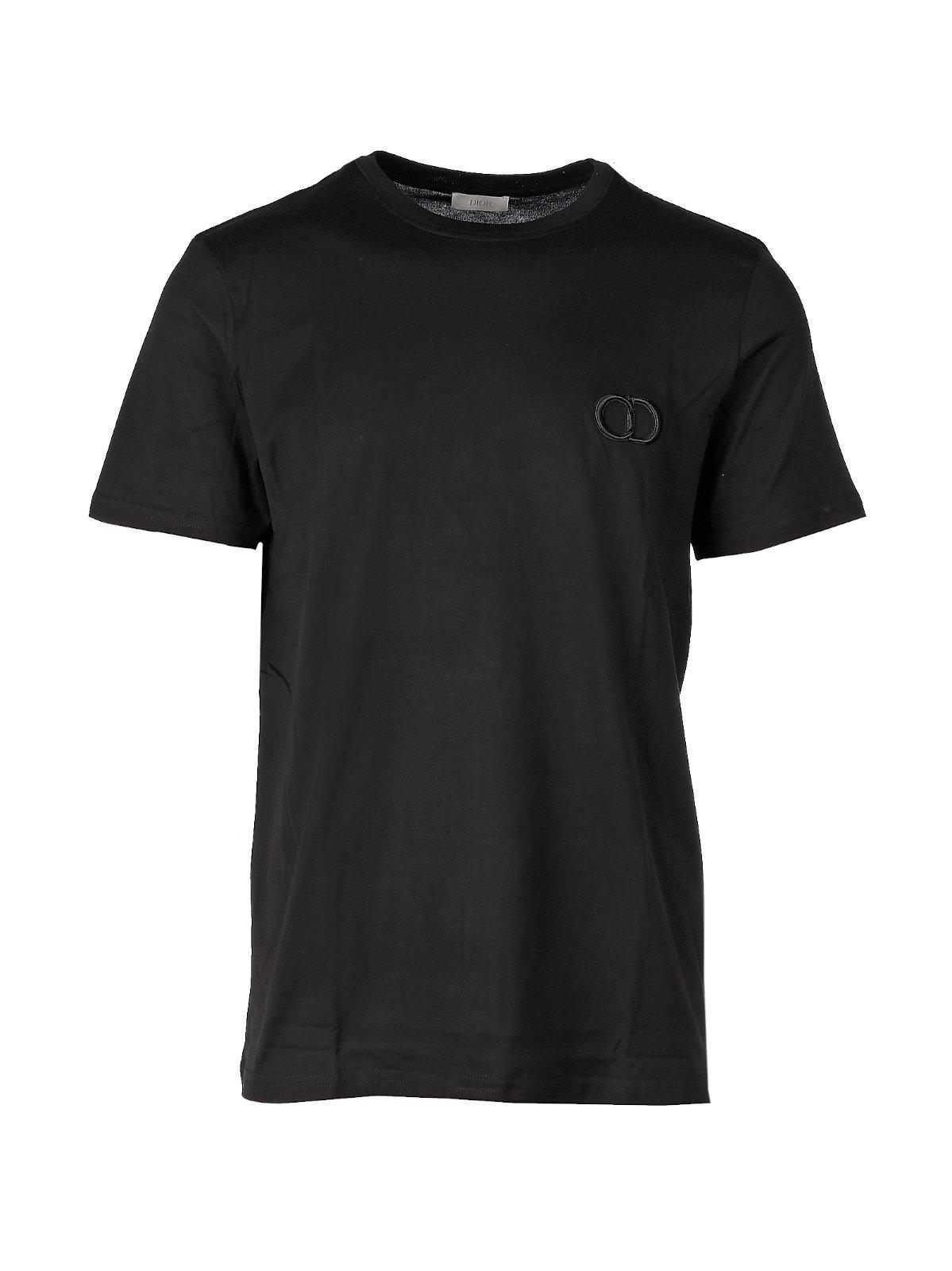 Dior T-shirt With `cd Icon` Logo in Black for Men | Lyst