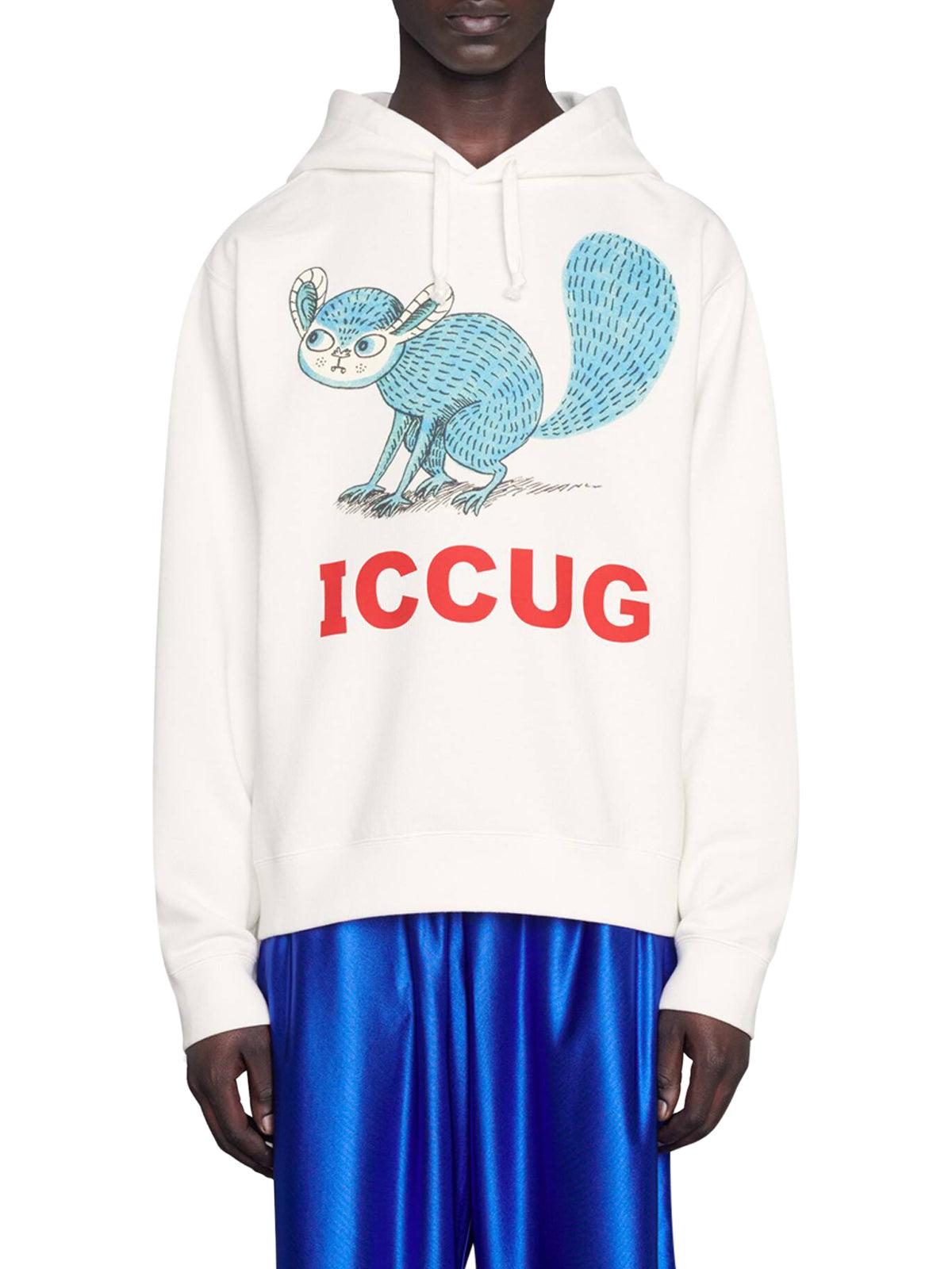 Gucci Iccug Animal Print Sweatshirt By Freya Hartas in White for Men | Lyst