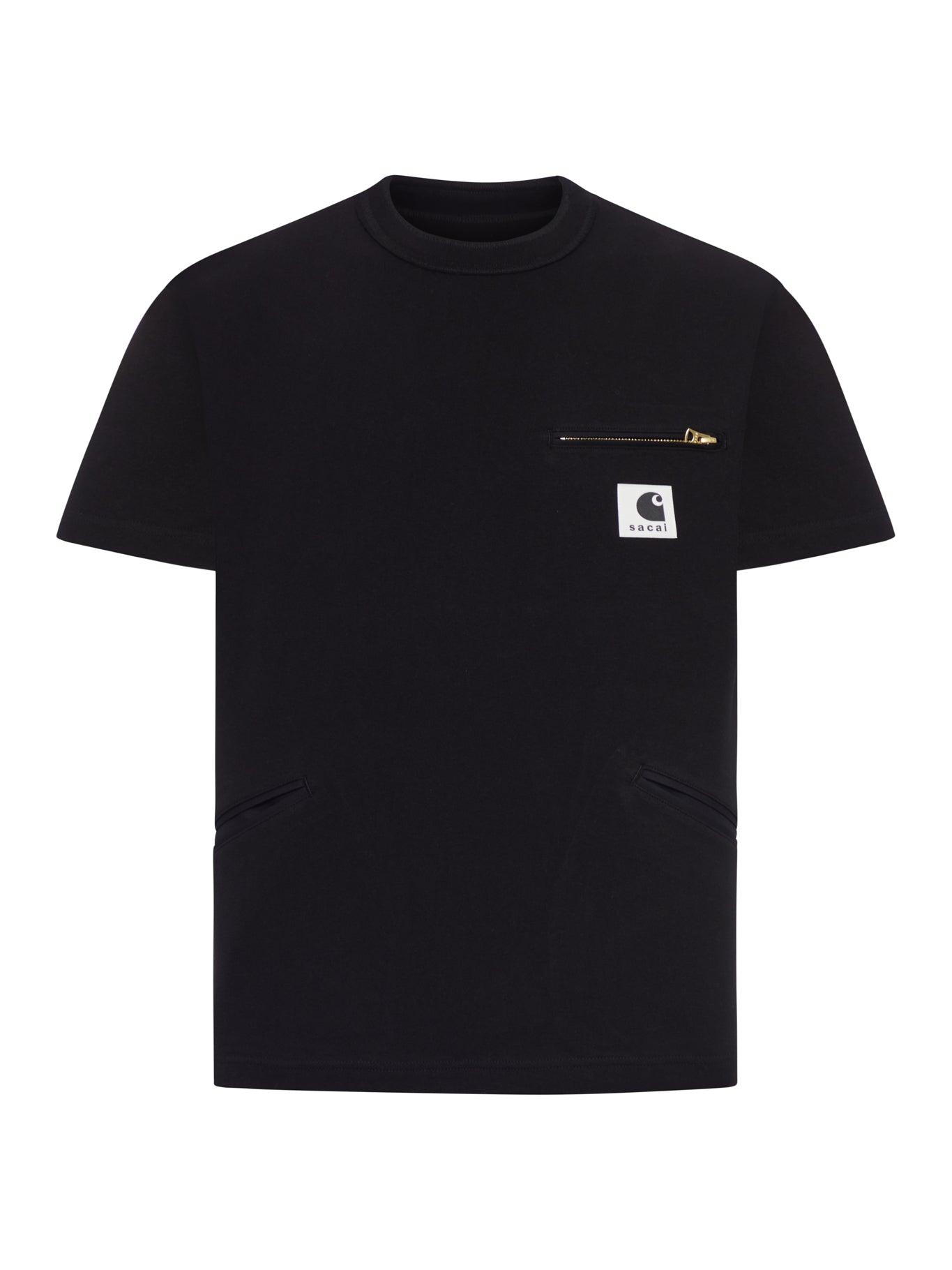 sacai×CarharttWIP T-shirt BLACK 【公式通販】