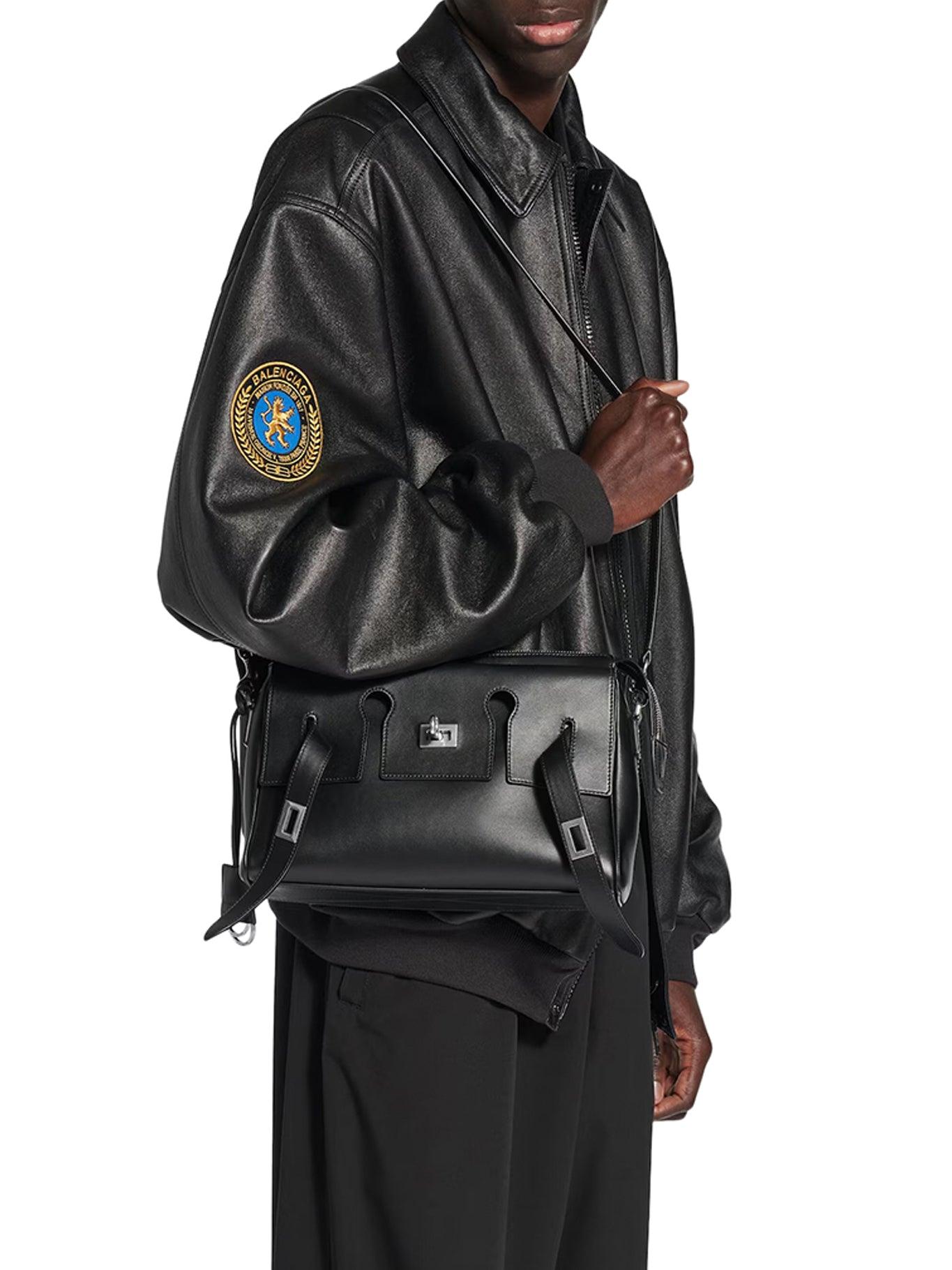 Balenciaga Small Bel Air Zip-up Messenger Bag In Smooth