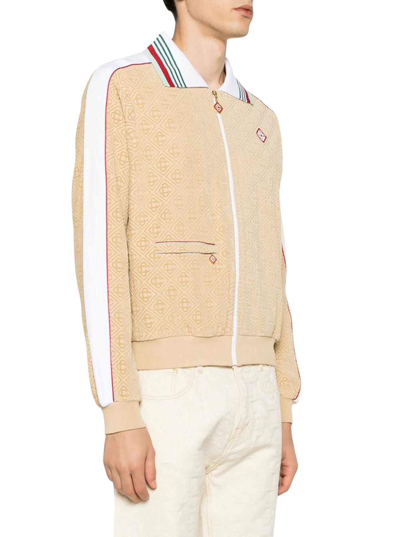 Casablanca Monogram-Jacquard Zip-Up Jacket