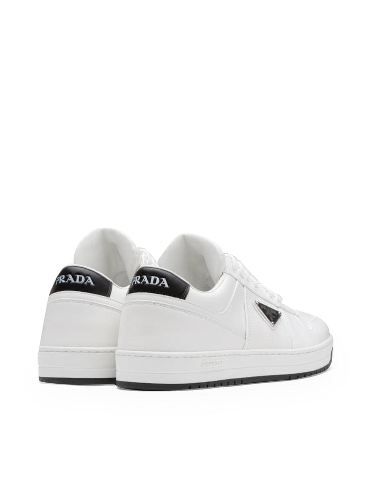 Prada Downtown Sneakers In Leather in White for Men - Save 7% | Lyst