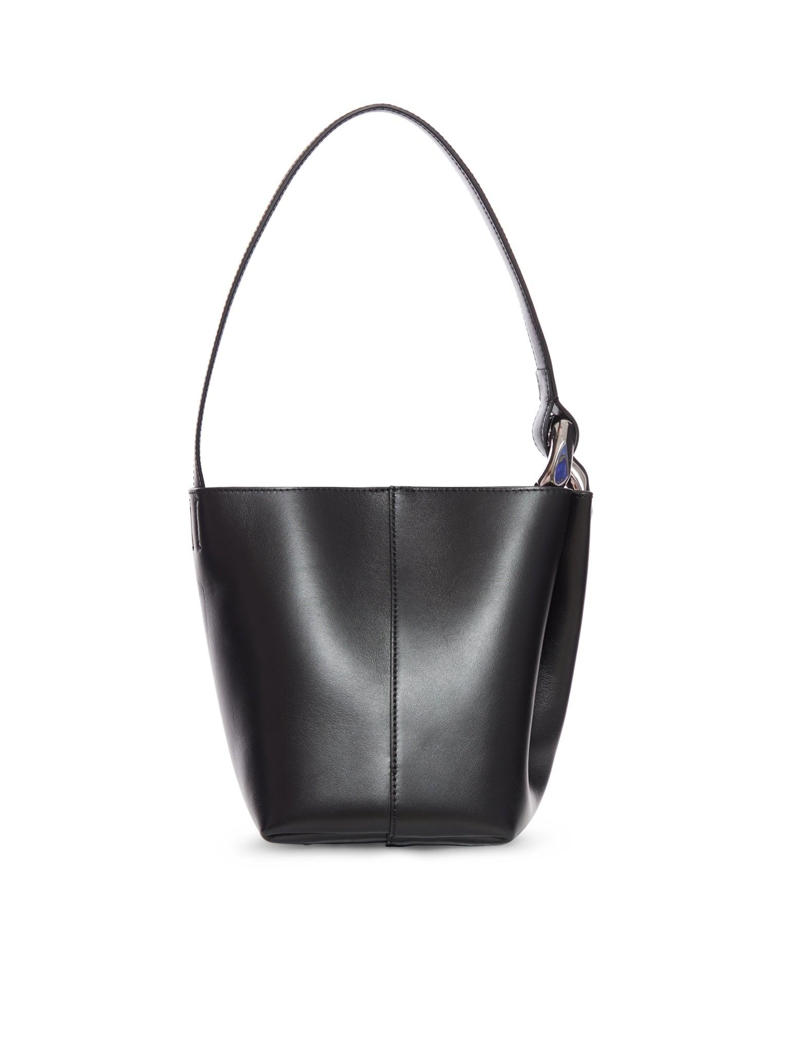 【関税&送料込】Jw Anderson Black Leather Bucket Bag JW Anderson JWA Corner Small leather bucket bag JW Anderson