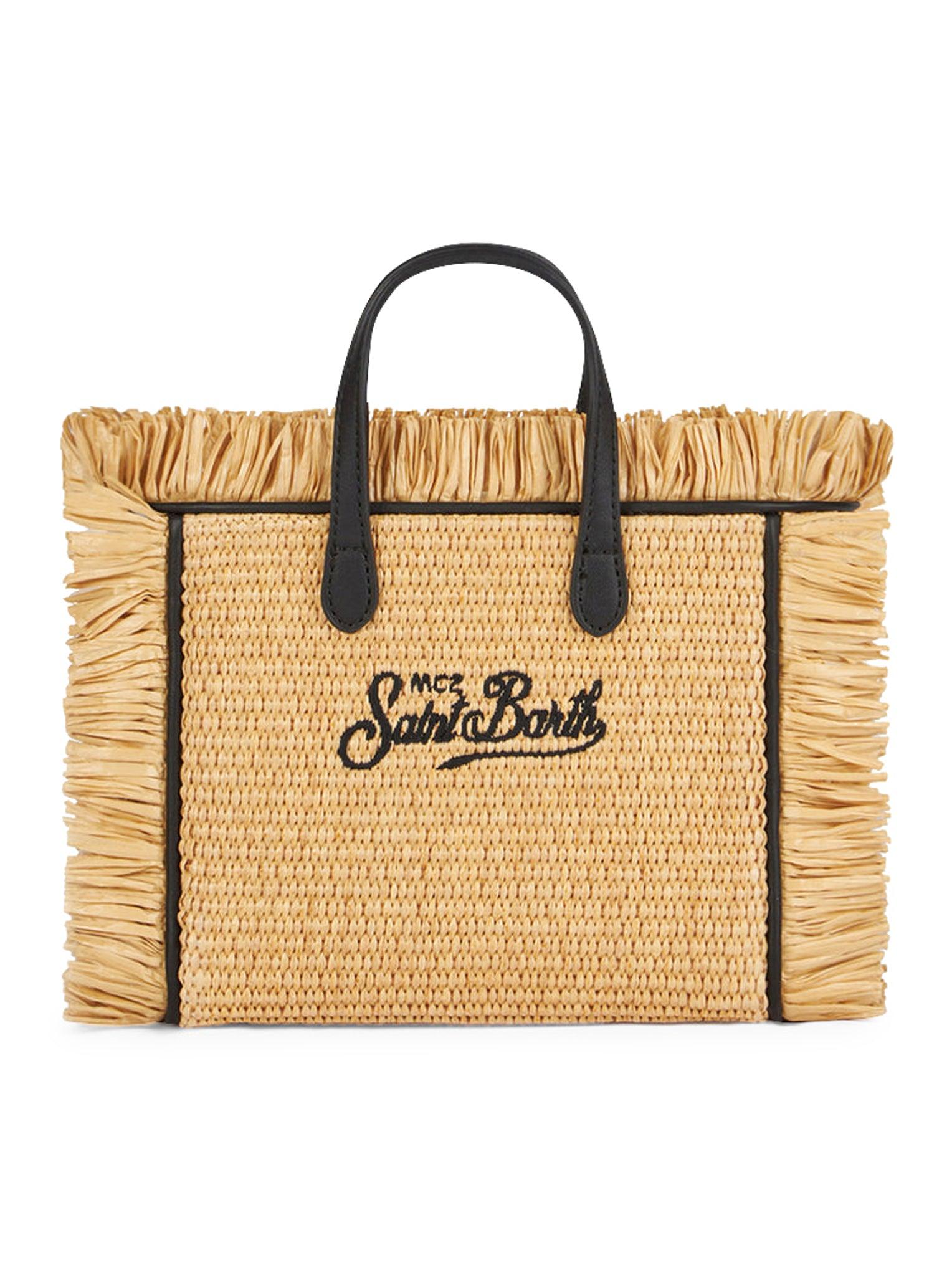 Mc2 Saint Barth Vanity Mini Bag In Straw With Embroidery in Natural | Lyst