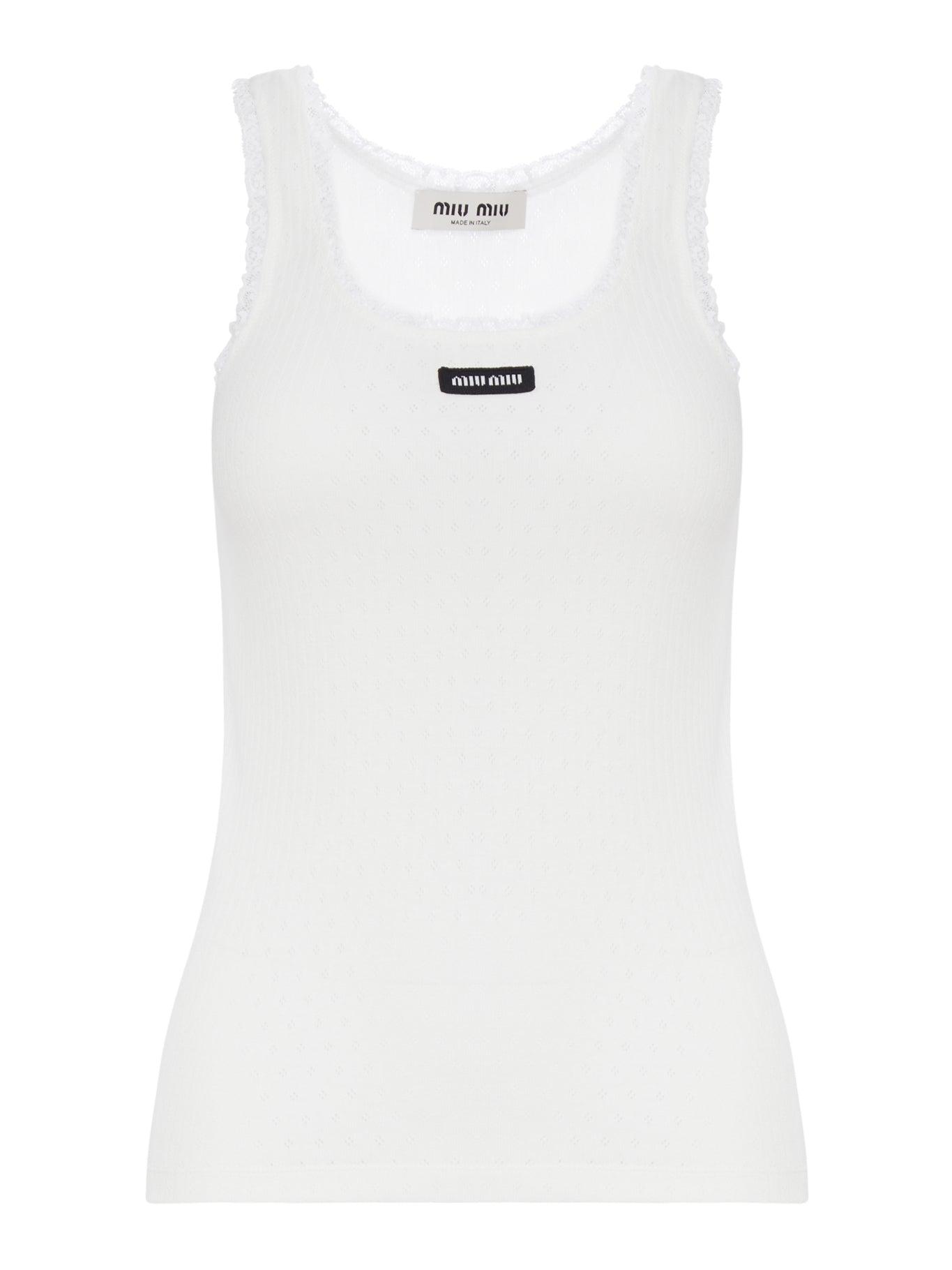 Miu Miu Sleeveless and tank tops for Women | Online Sale up to 33