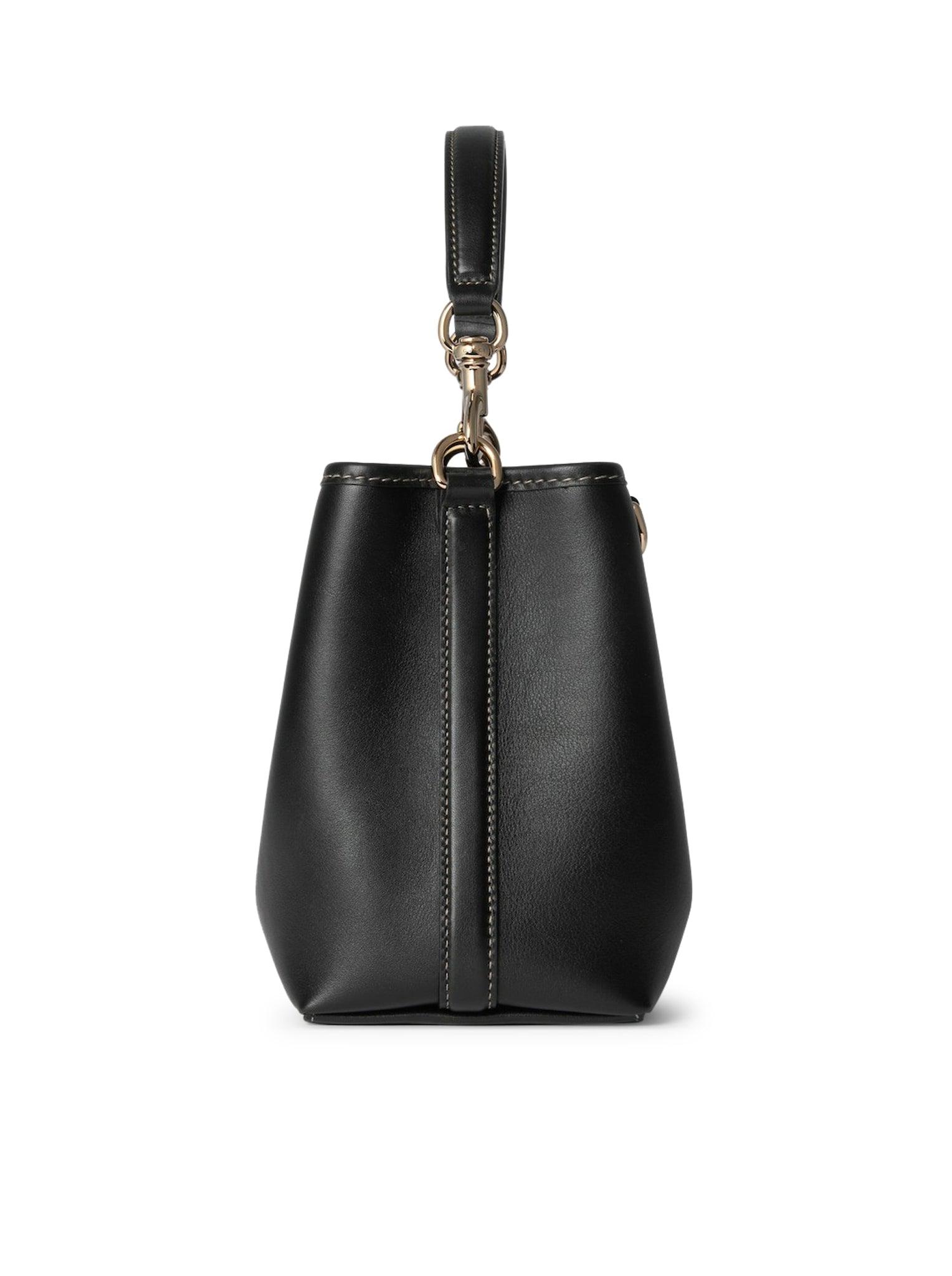 Gucci Gg Emblem Small Bucket Bag, Leather in Black | Lyst