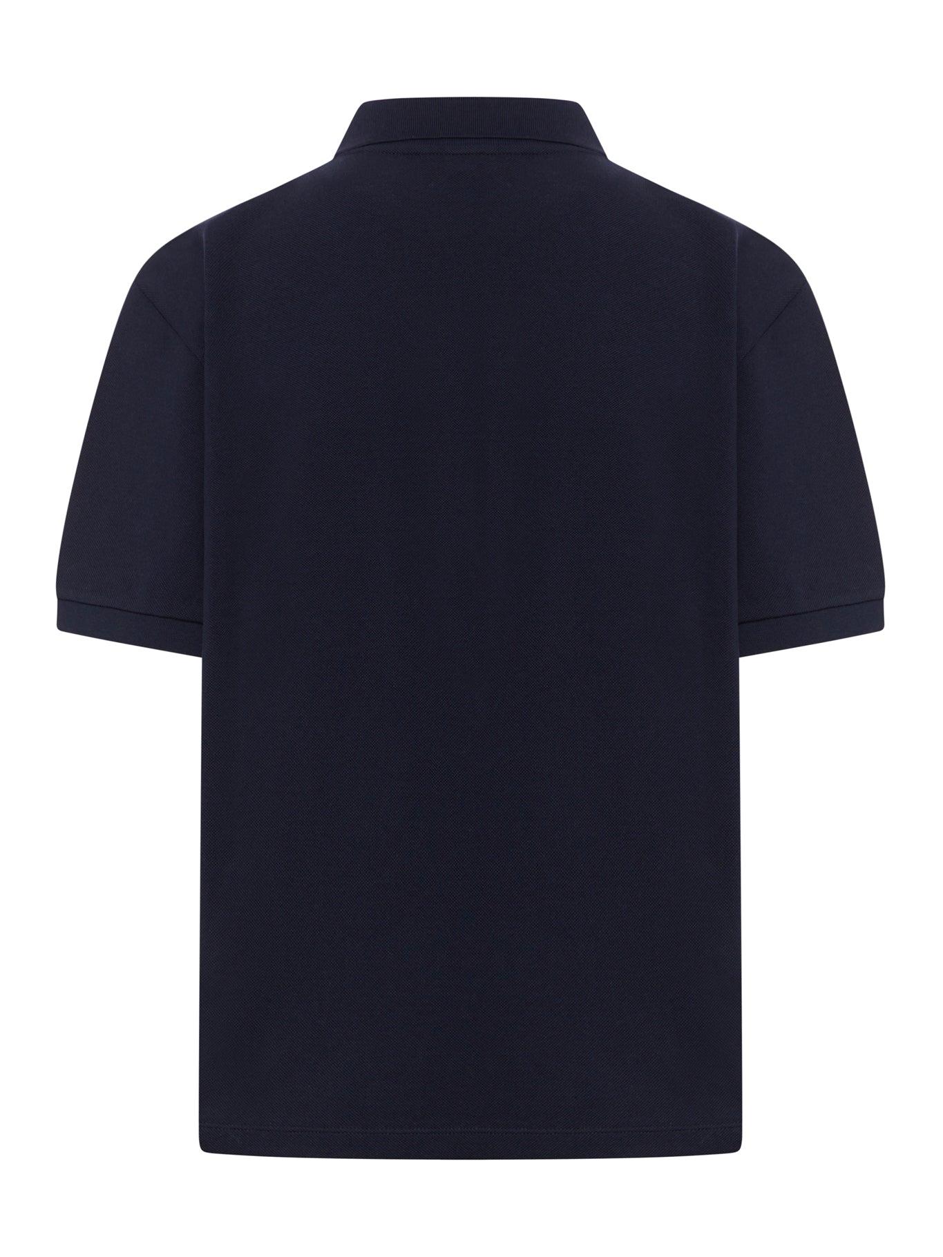 Miu Miu Cotton Pique Polo Shirt in Blue | Lyst