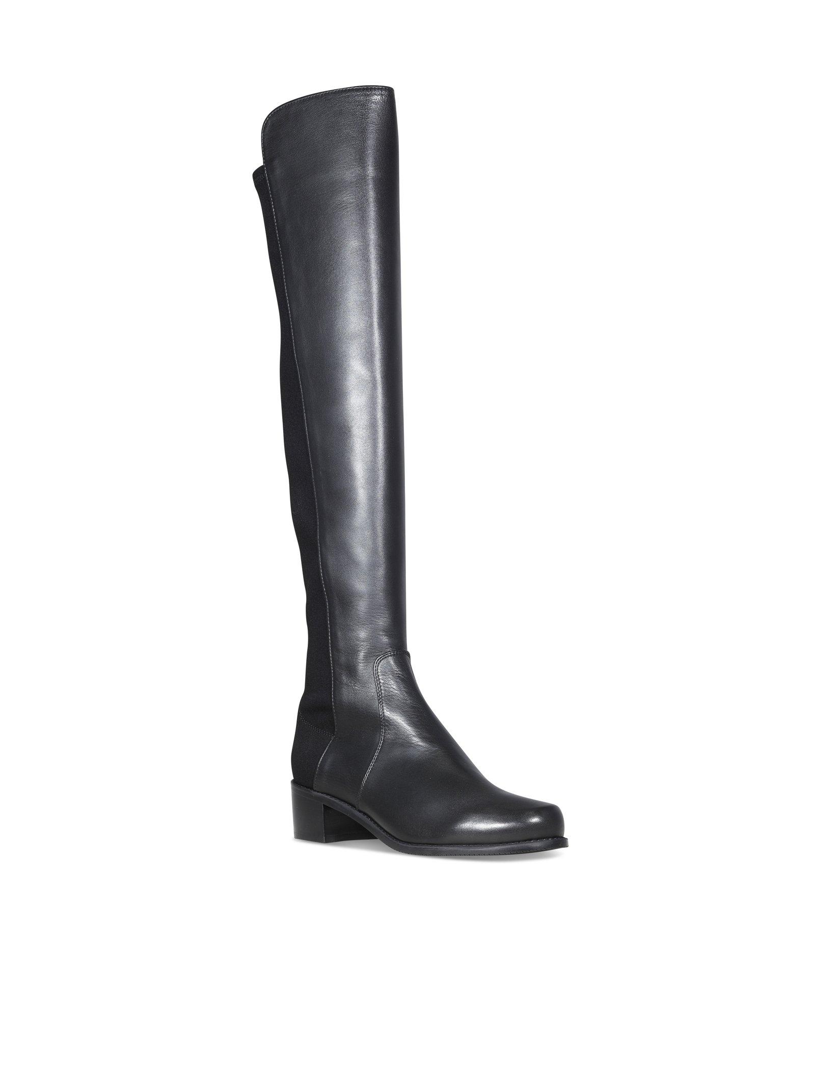 Stuart Weitzman Leather Reserve Boots in Black - Lyst