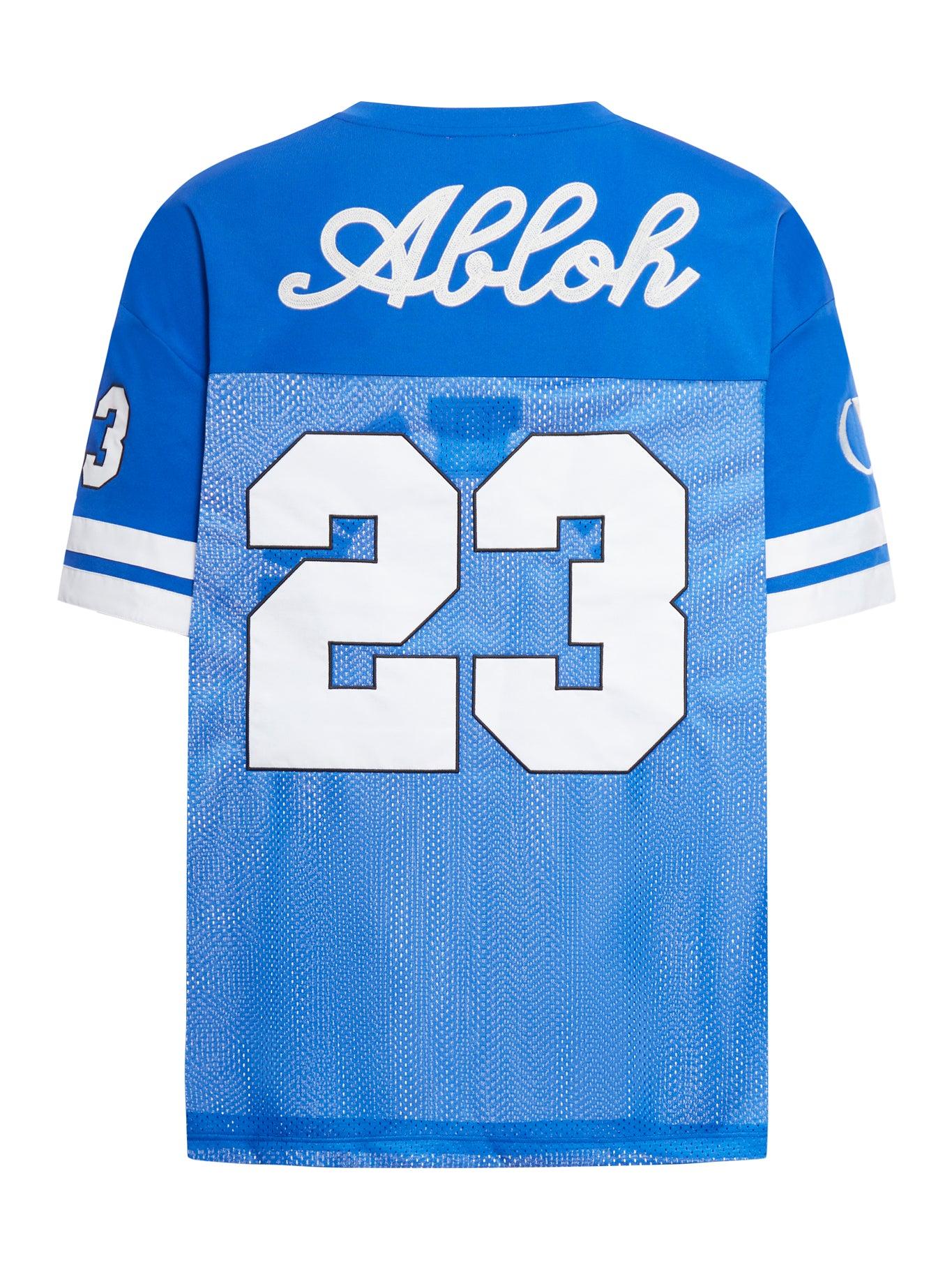 OFF-WHITE オフホワイト フットボール メッシュ 半袖Tシャツ カットソー ブルー Off-White c⁄o Virgil Abloh Football Mesh S⁄S Tee in Blue for Men