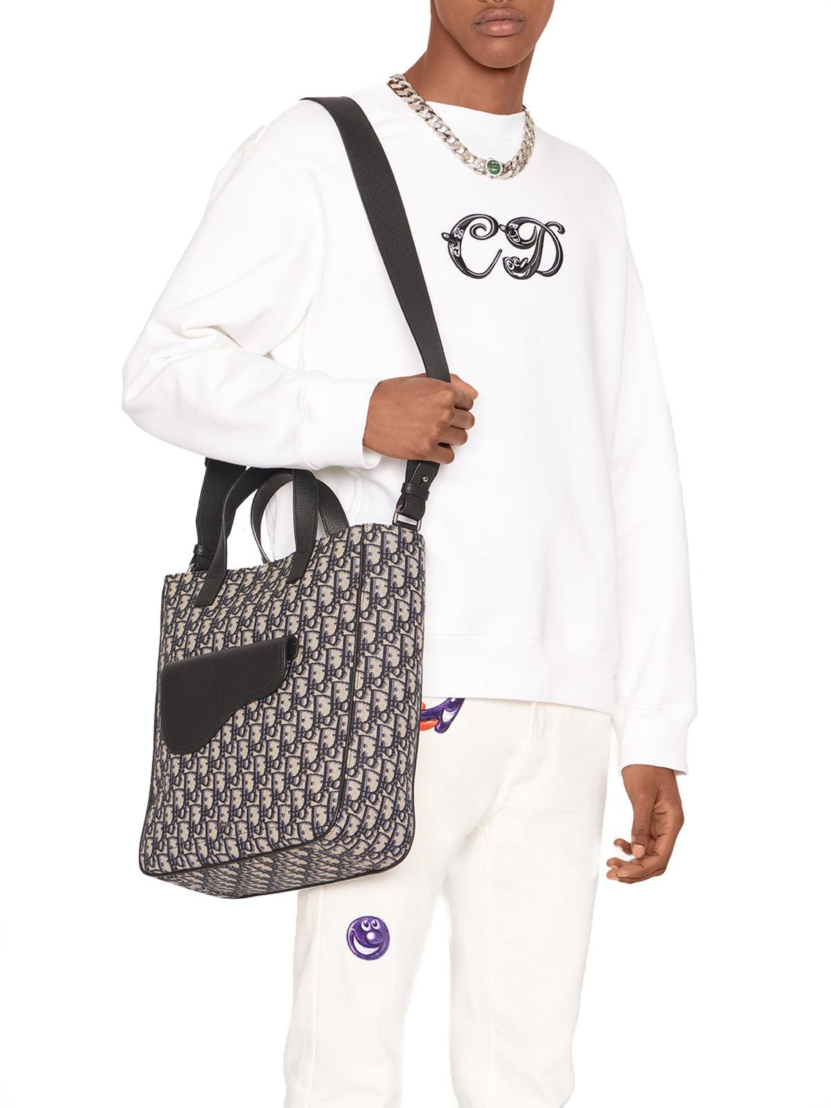 Dior Saddle Tote Bag With Shoulder Strap for Men
