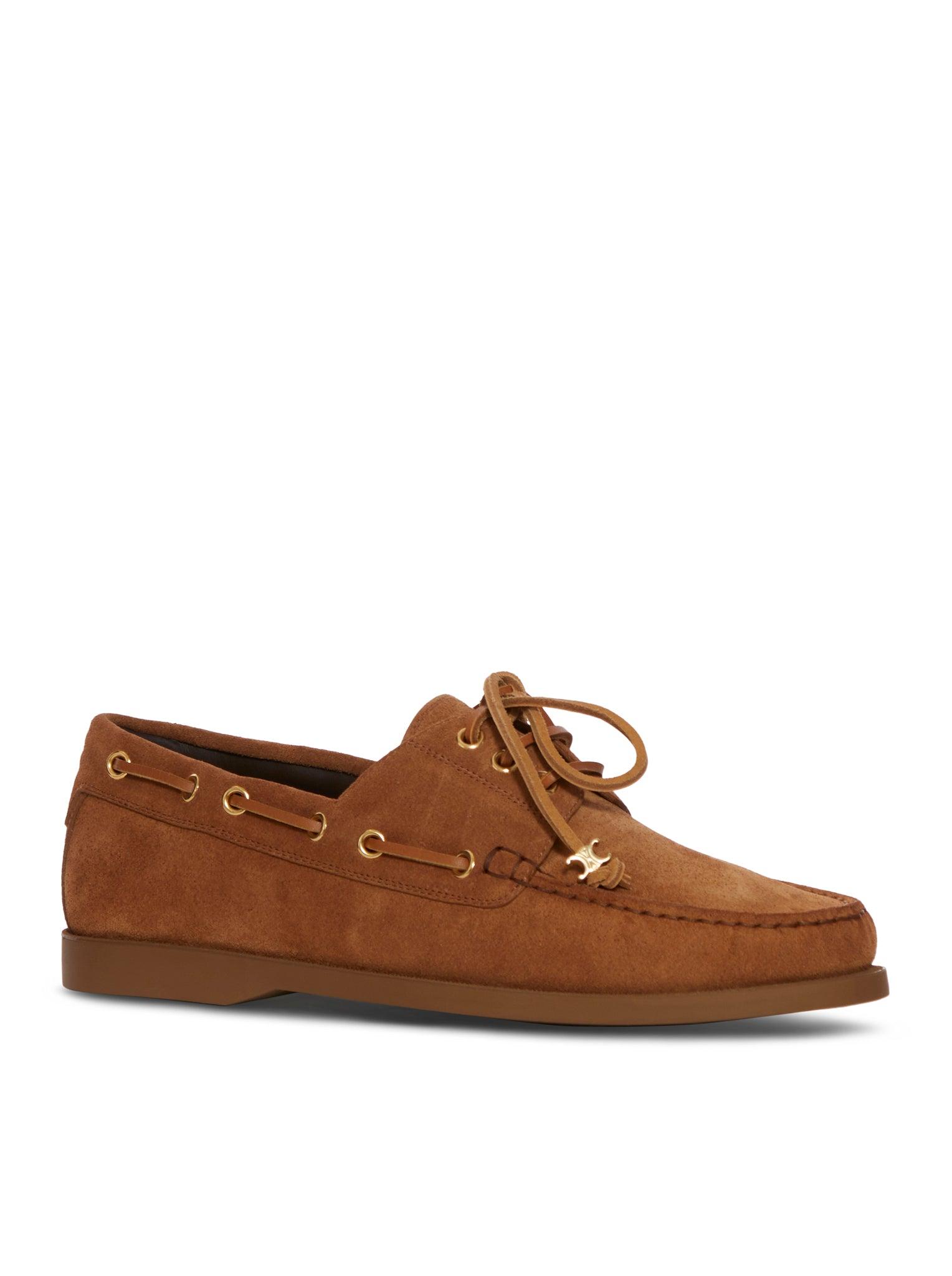 【関税&送料込】Celine Celine Bateau Lace-Up In Suede Calfsk Lace-Up Bateau Calfsk Suede In Celine 【関税&送料込】Celine