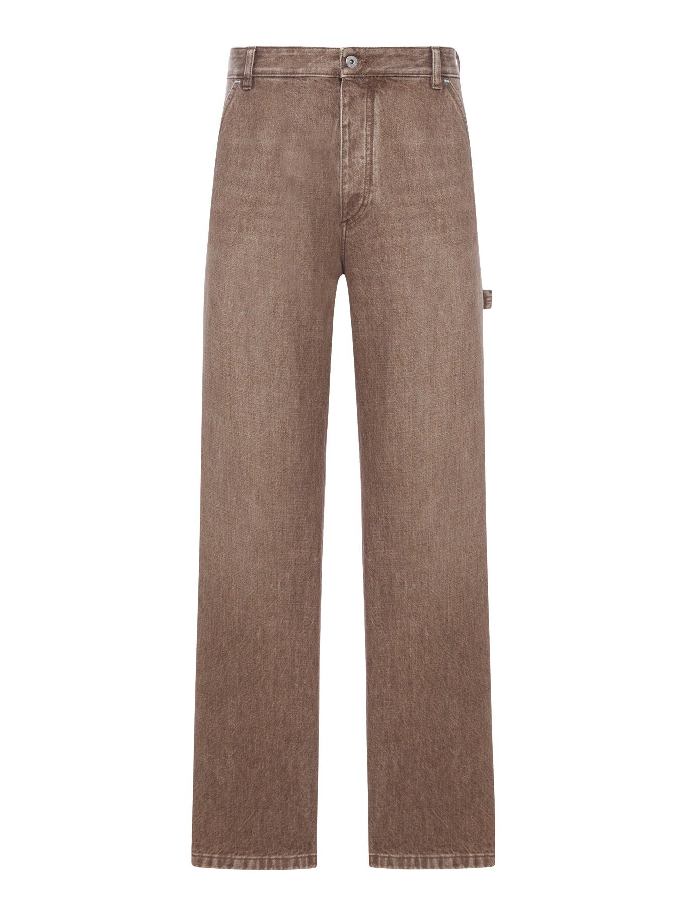 パンツ BOTTEGA VENETA Beige cotton blend cargo pant BOTTEGA VENETA Wide-Leg Cotton-Twill Cargo Trousers for Men