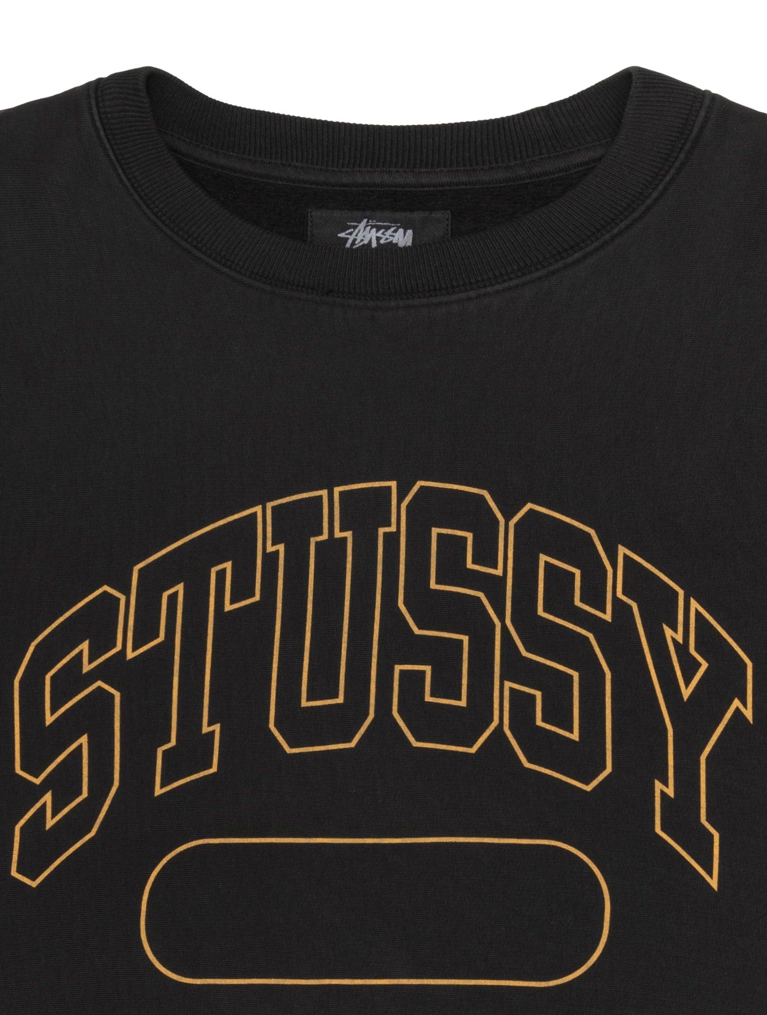 Stussy Varsity Oversized Crew in Black for Men | Lyst UK