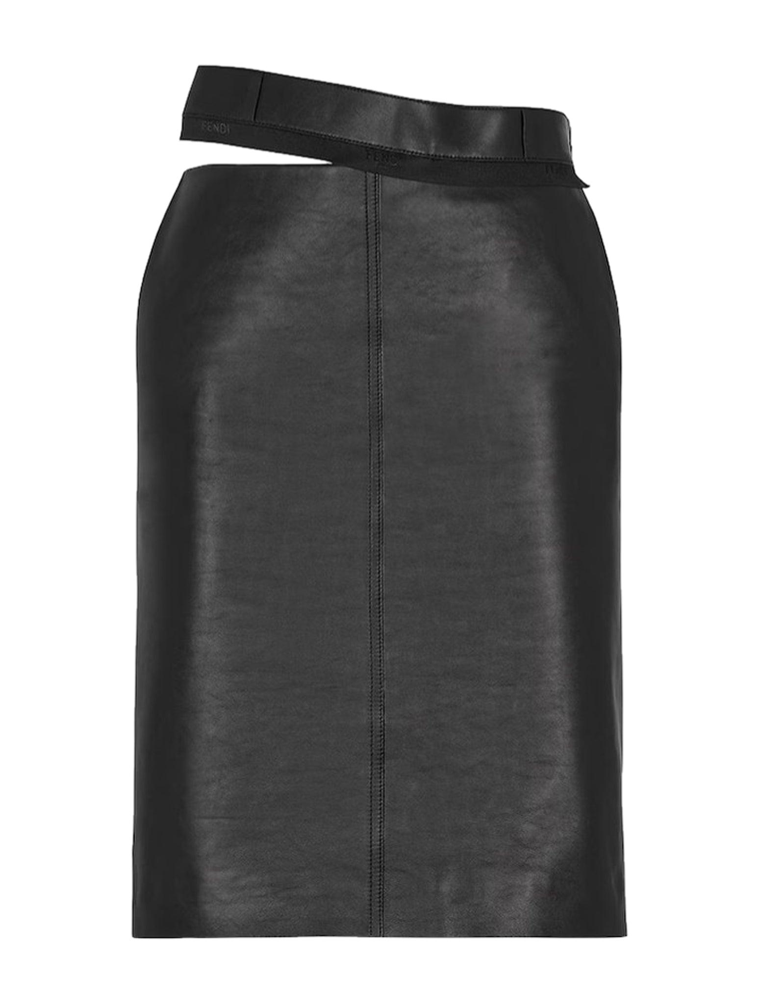 Fendi leather clearance skirt