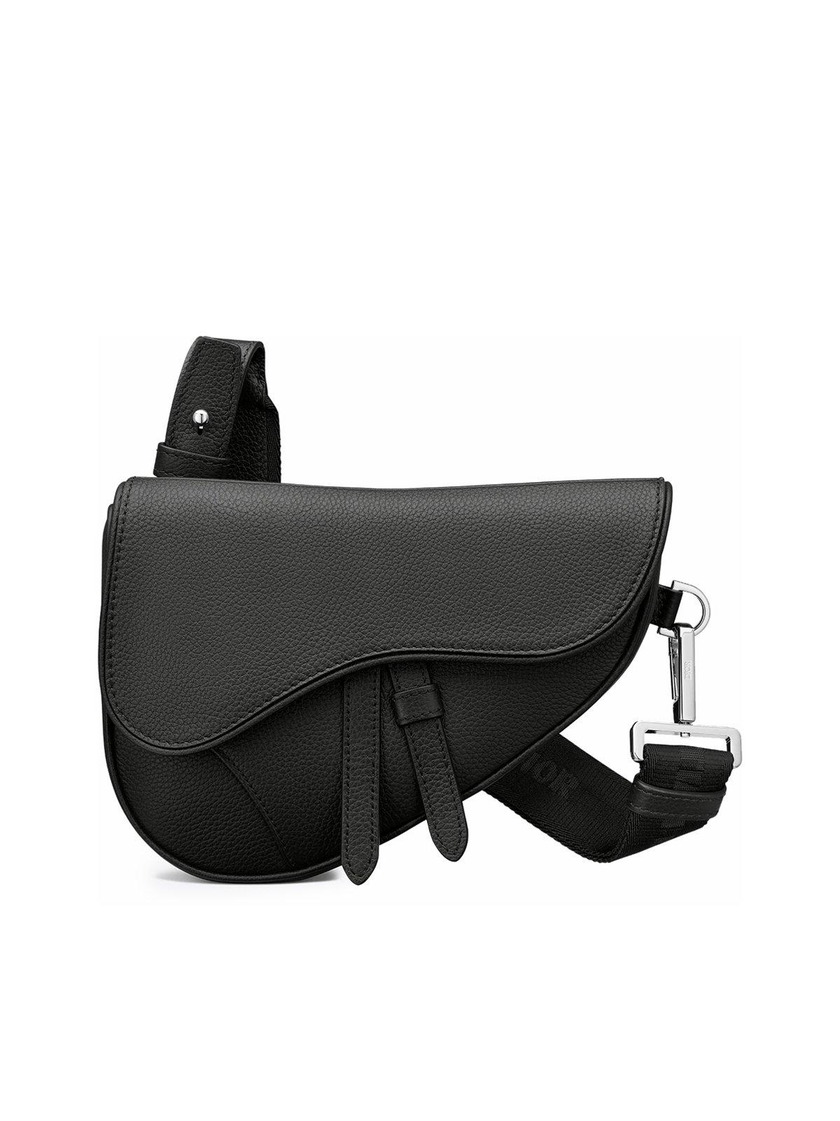 dior mini saddle bag black