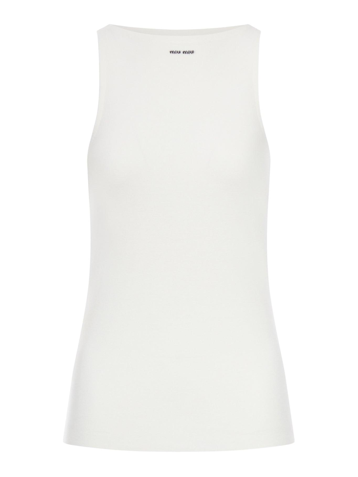 Miu Miu Sleeveless and tank tops for Women | Online Sale up