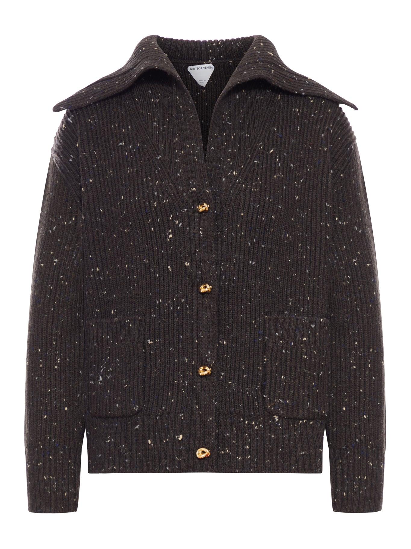 ジャケット BOTTEGA VENETA Black Wool Blend Cardigan Bottega Veneta Men's Wool-Cashmere Cardigan | Neiman Marcus