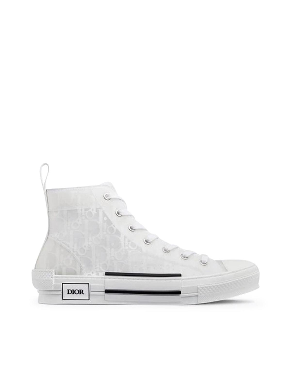 Dior "b23" High-top Dior Oblique Sneaker in White for Men | Lyst