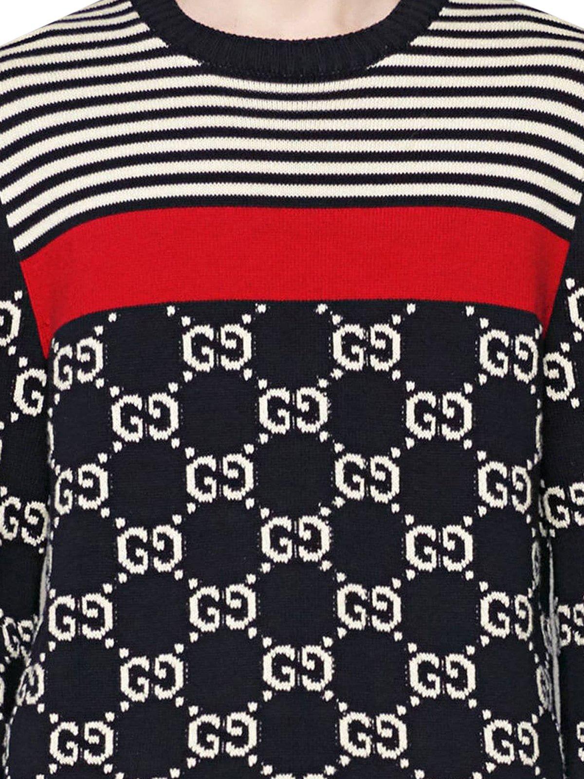 GUCCI ストライプニット セーター 楽天市場】Gucci グッチ（柄ストライプ）（ニット・セーター