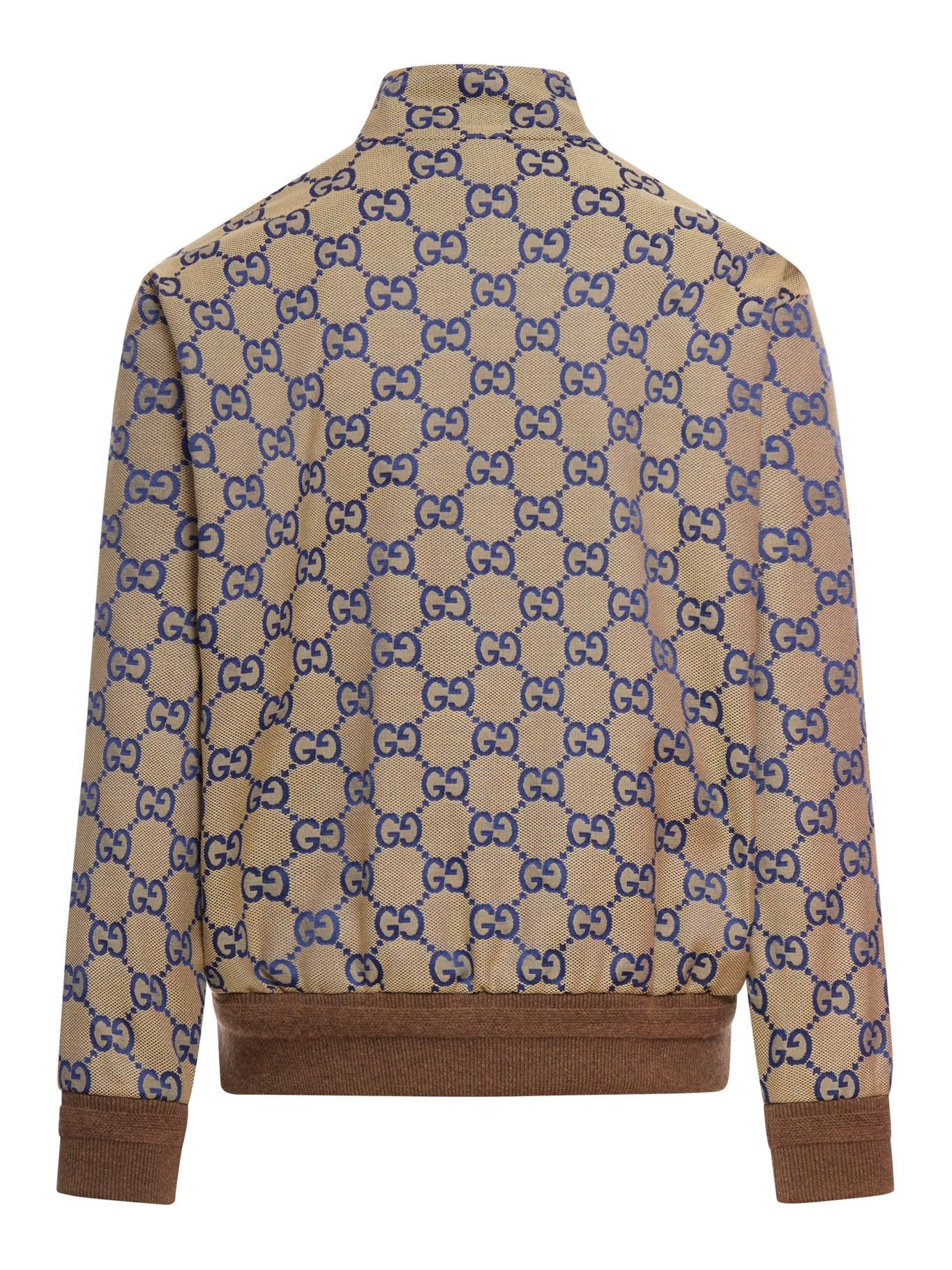 Gucci Maxi Gg Canvas Zip Jacket in Brown for Men Lyst UK