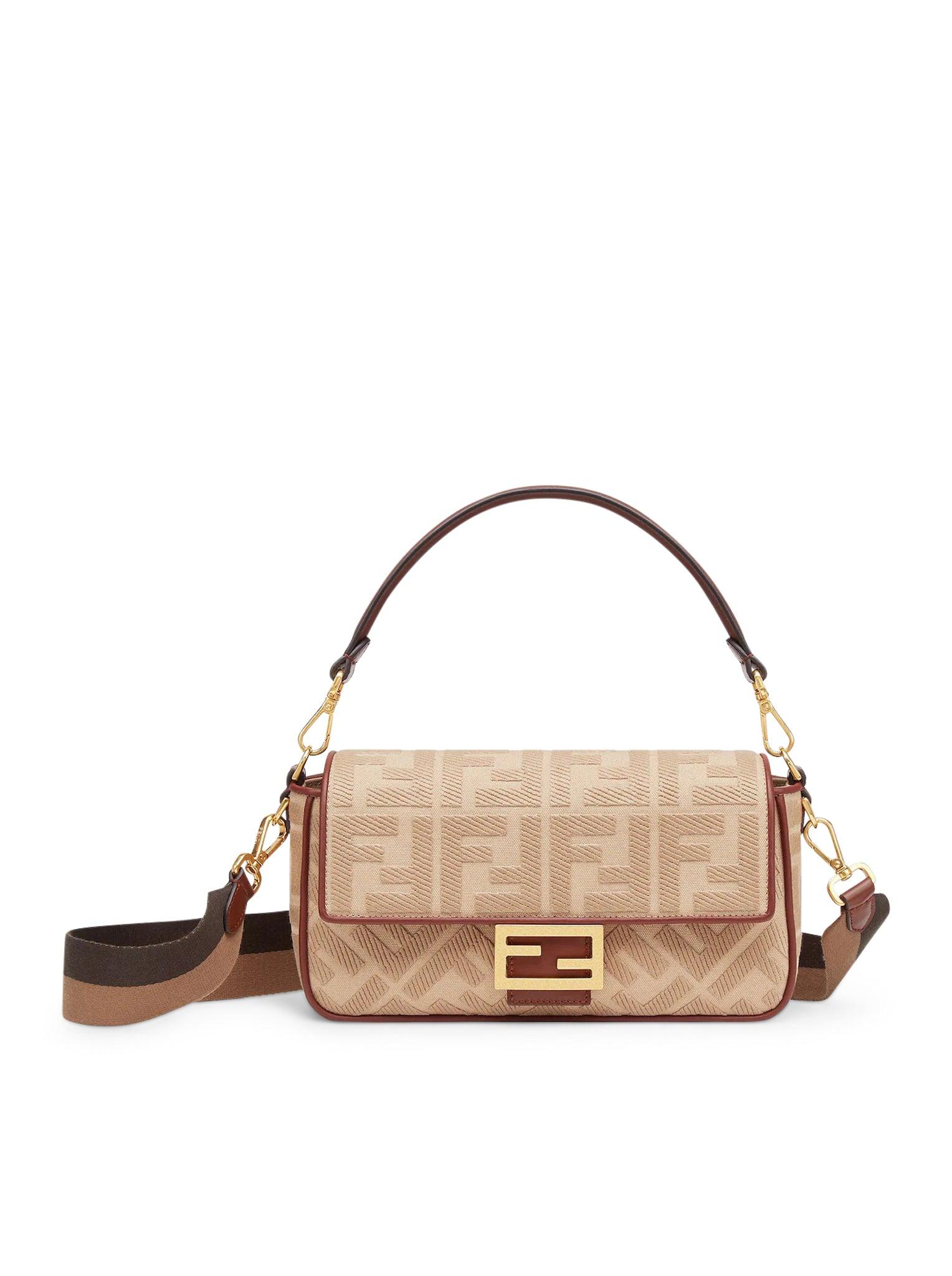 Fendi Baguette Bag In FF Motif Canvas Multicolor