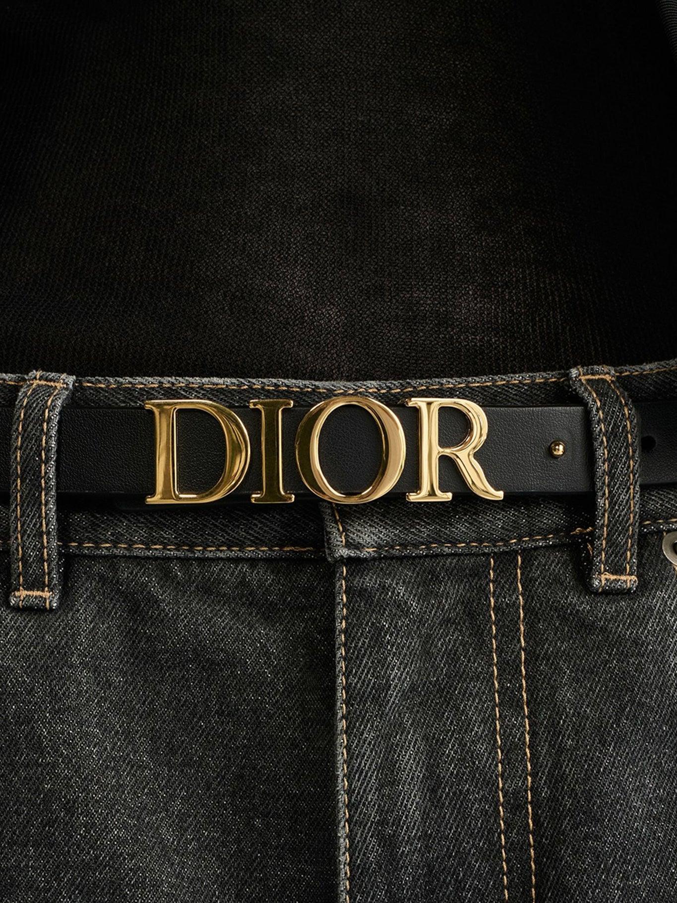 Dior Teddy-D Belt Dior Médaillon Belt Black Toledo Calfskin, 25 MM | DIOR main image 2