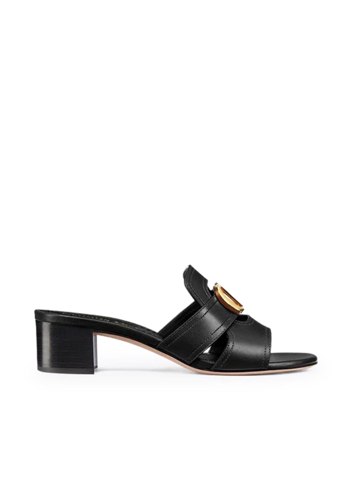 Dior Dior Wide Heel Sandals in Black Lyst