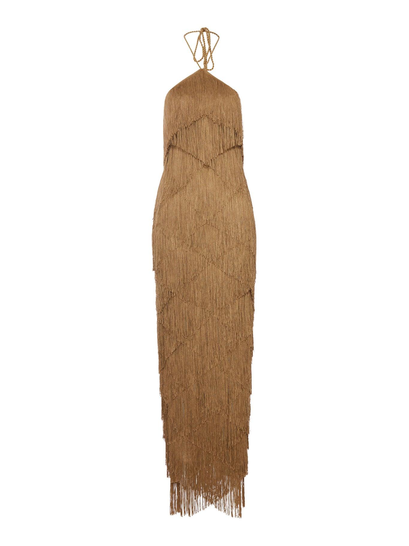 Designer Halter Fringe Dresses for Women - Up to 75% off | Lyst