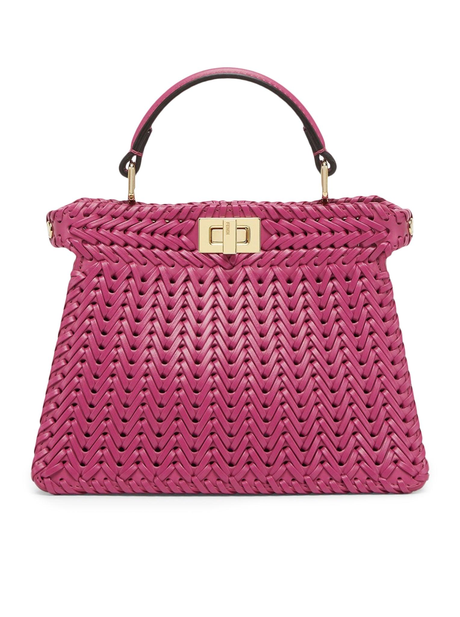 FENDI 24WINTER PEEKABOO ISEEU モーヴピンク スモールバッグ org.jpg