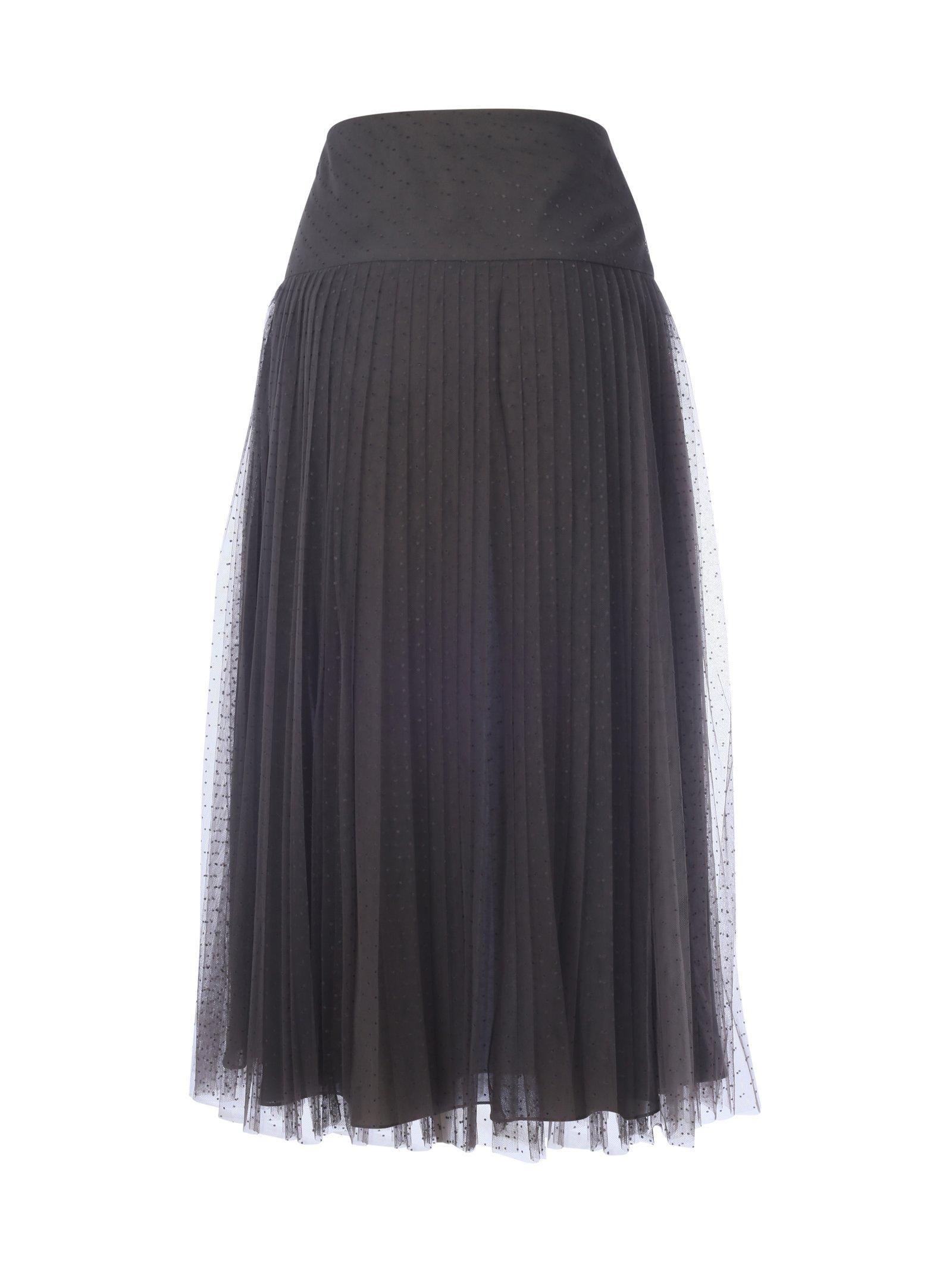 Dior Tulle Pleated Skirt | Lyst