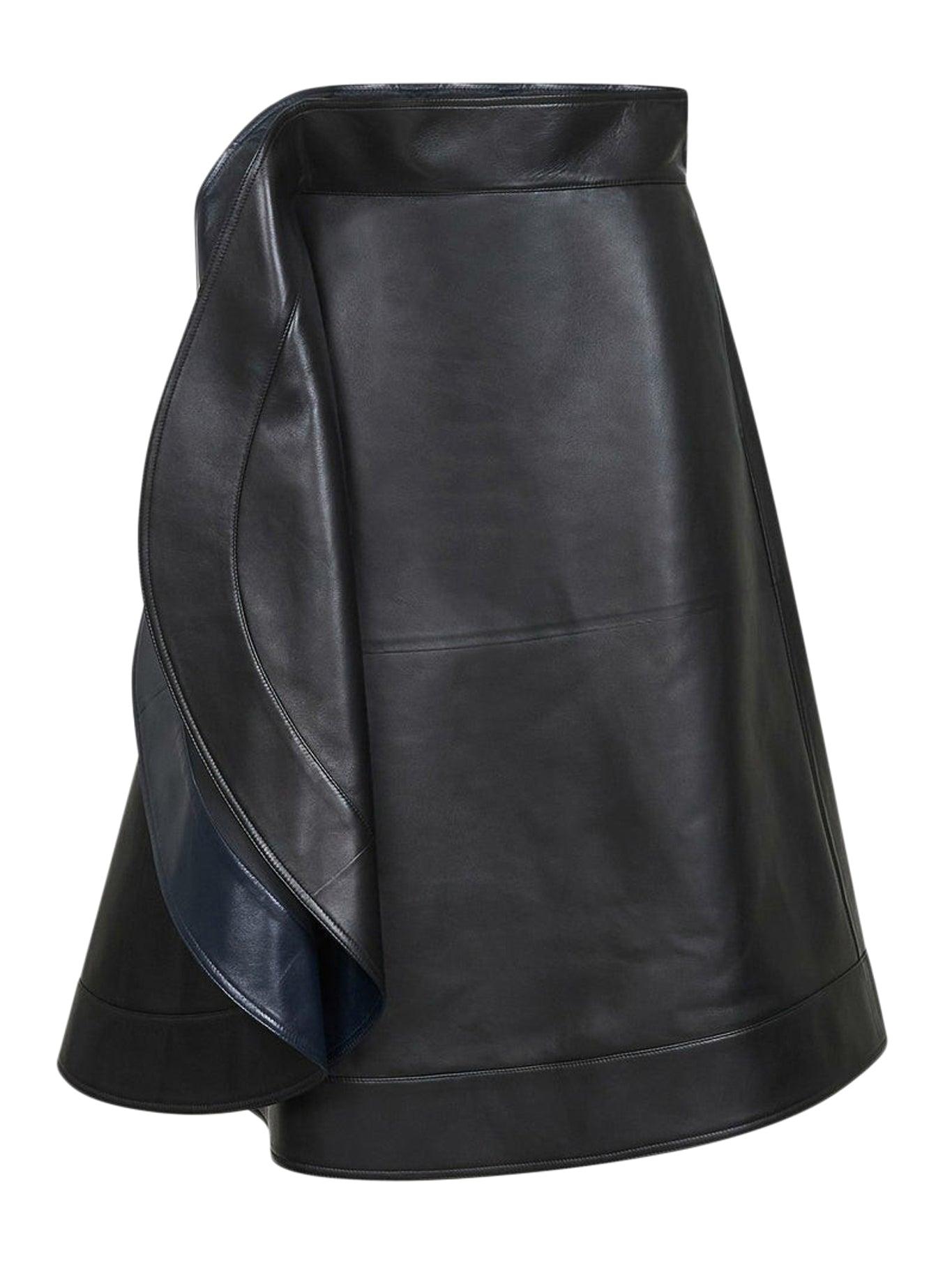 スカート BOTTEGA VENETA Black Viscose Blend Skirt Bottega Veneta® Women's Viscose Fil Coupe Skirt in Black