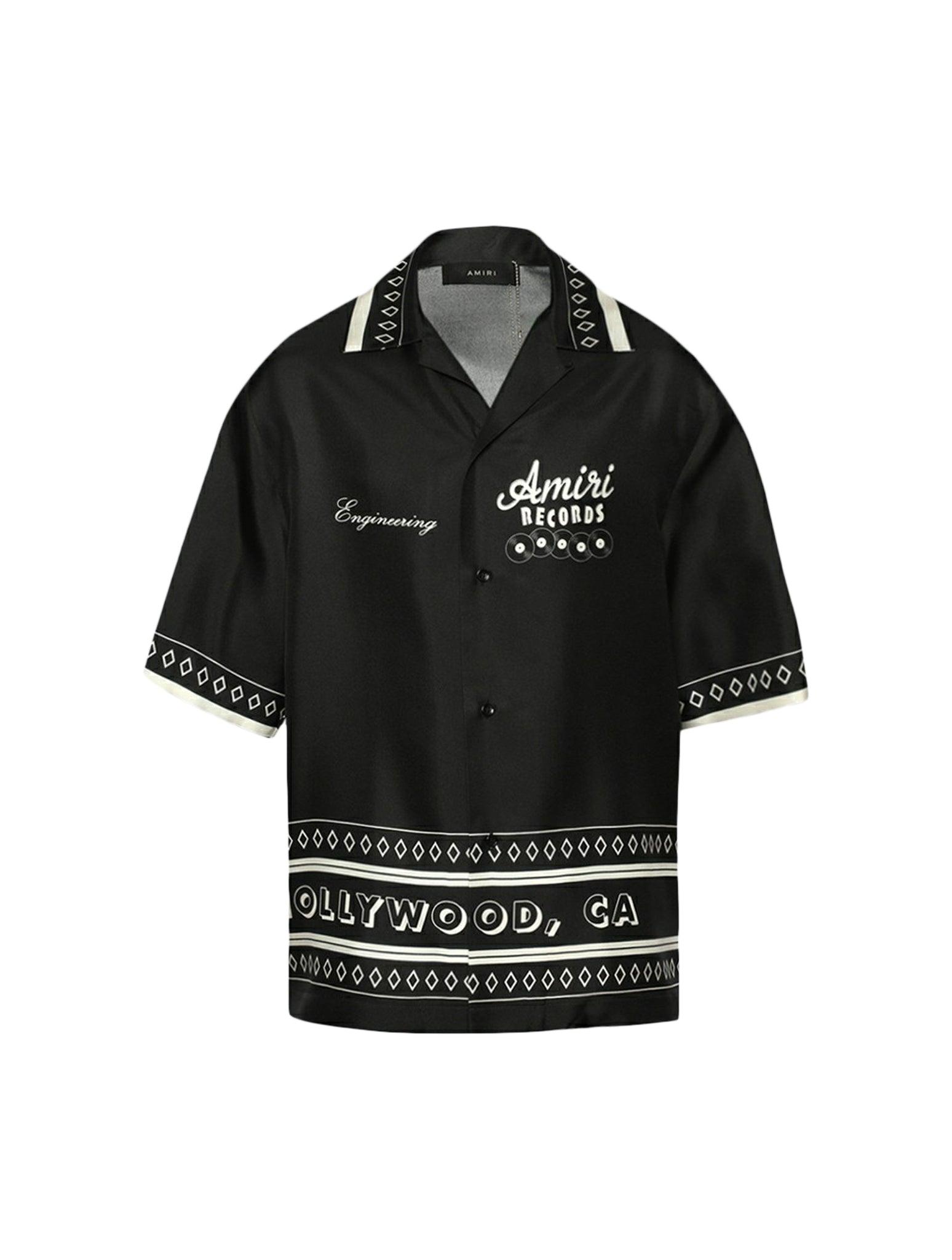 Amiri Records S/s Shirt in Black for Men | Lyst