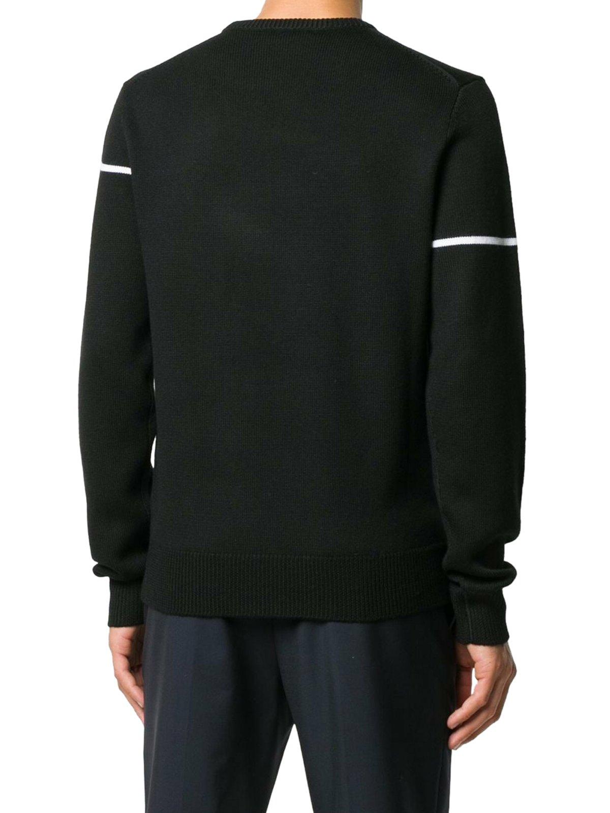 Givenchy Split Logo Crew Knit in Black for Men Lyst