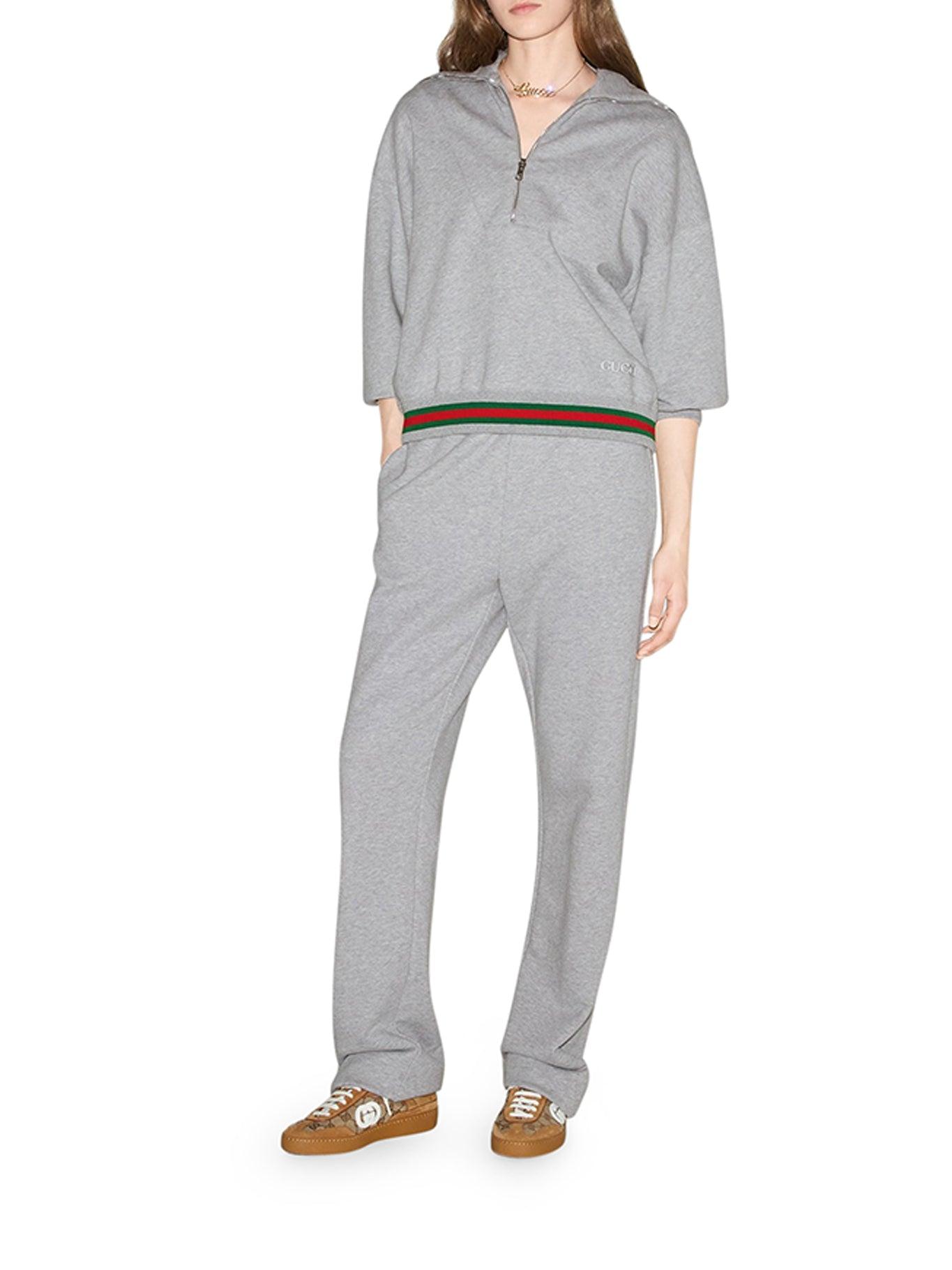 Gucci tracksuit womens grey sale