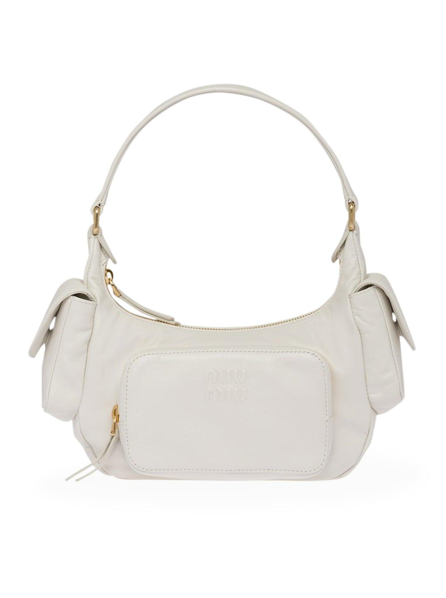 Miu Miu Pocket Bag In Nappa Leather in White