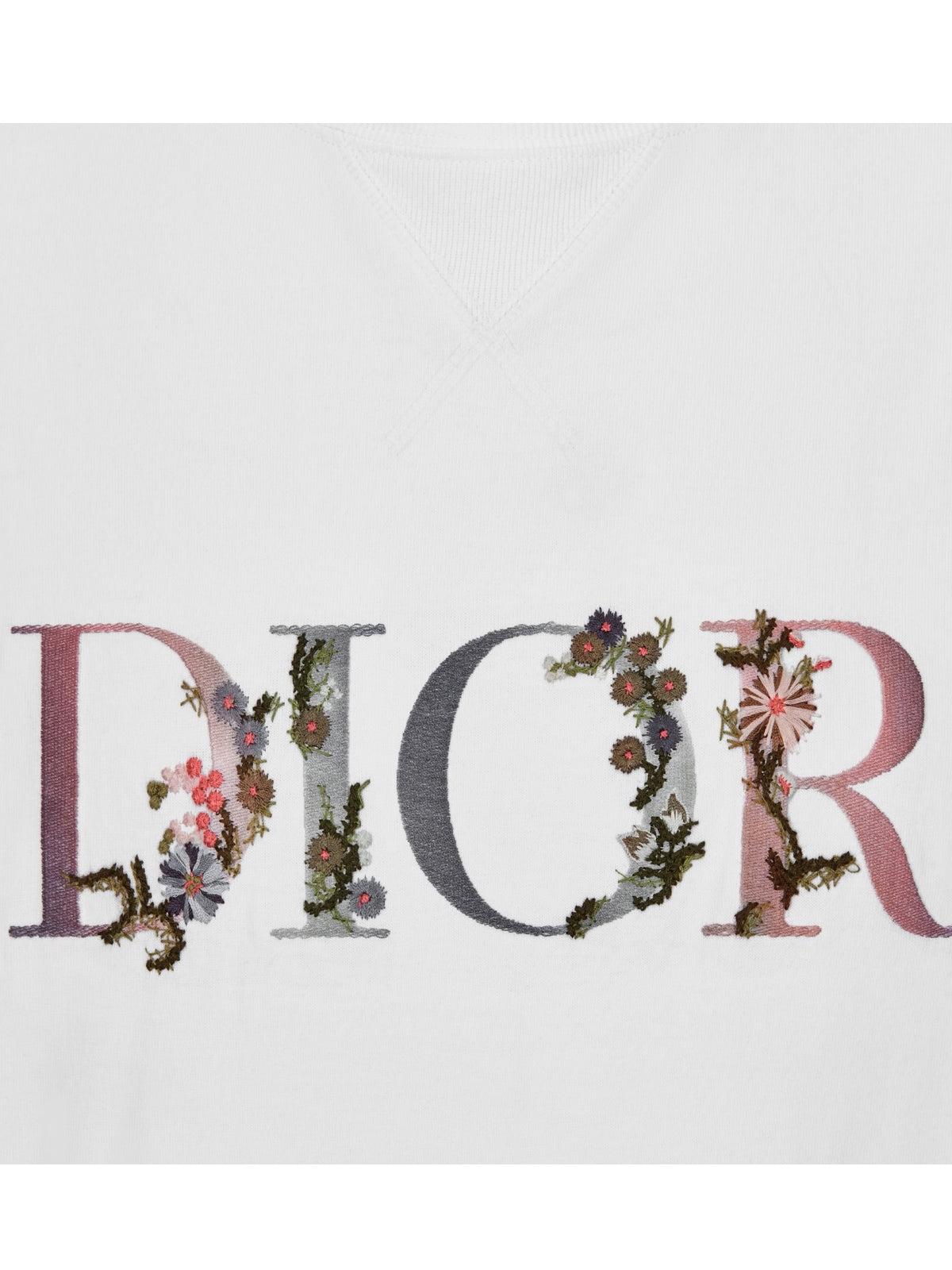 Dior T-shirt Dior Flowers Oversize in White for Men | Lyst