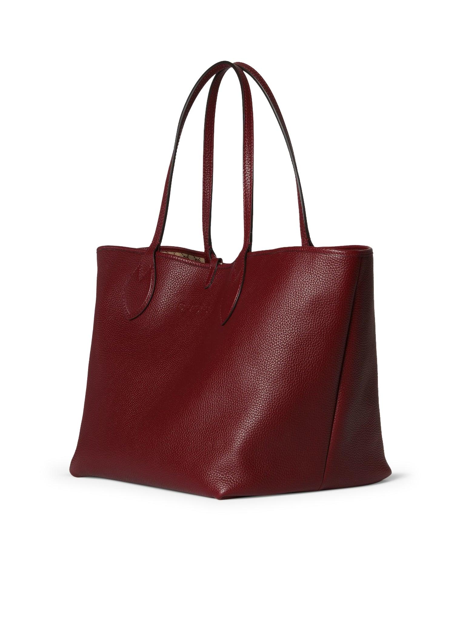 トートバッグ GUCCI BURGUNDY LEATHER REVERSIBLE SHOPPING BAG Gucci Reversible Shopping Bag in Red | Lyst