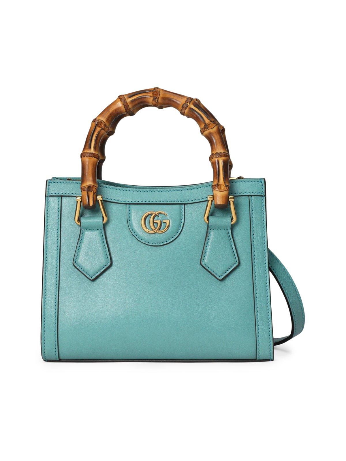 新品未使用　GUCCI DIANA ダイアナ　ミニバッグ　水色 Gucci Diana NM Bamboo Handle Tote Leather Mini Blue | eBay