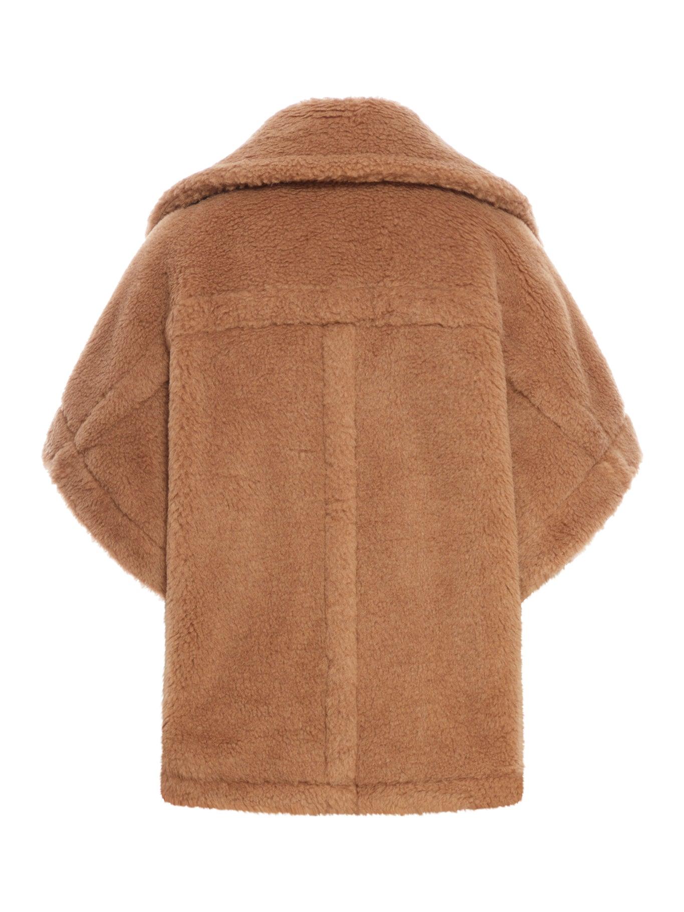 Max Mara Newmanto Shearling Cape in Brown | Lyst 