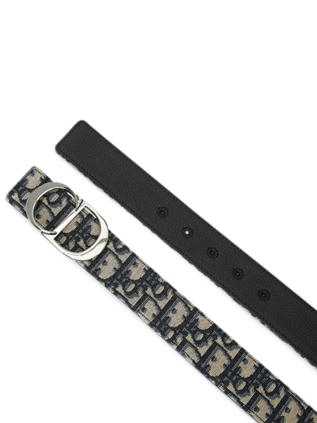 Dior Reversible Belt in Black for Men | Lyst