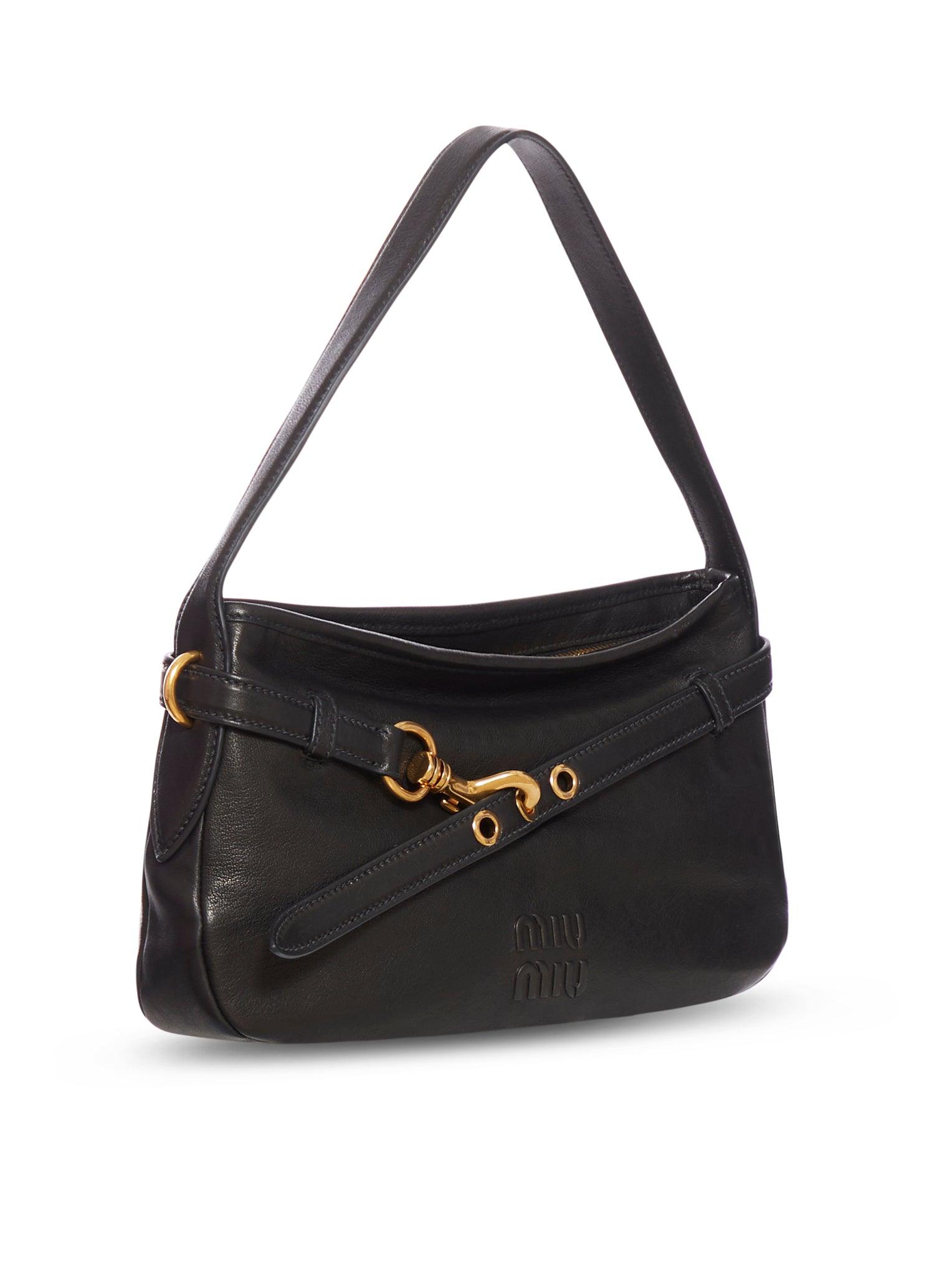 ショルダーバッグ・ポシェット MIUMIU AVENTURE MEDIUM SHOULDER BAG IN AVIATOR NAPPA Miu Miu Aventure Bag Review | Glam & Glitter