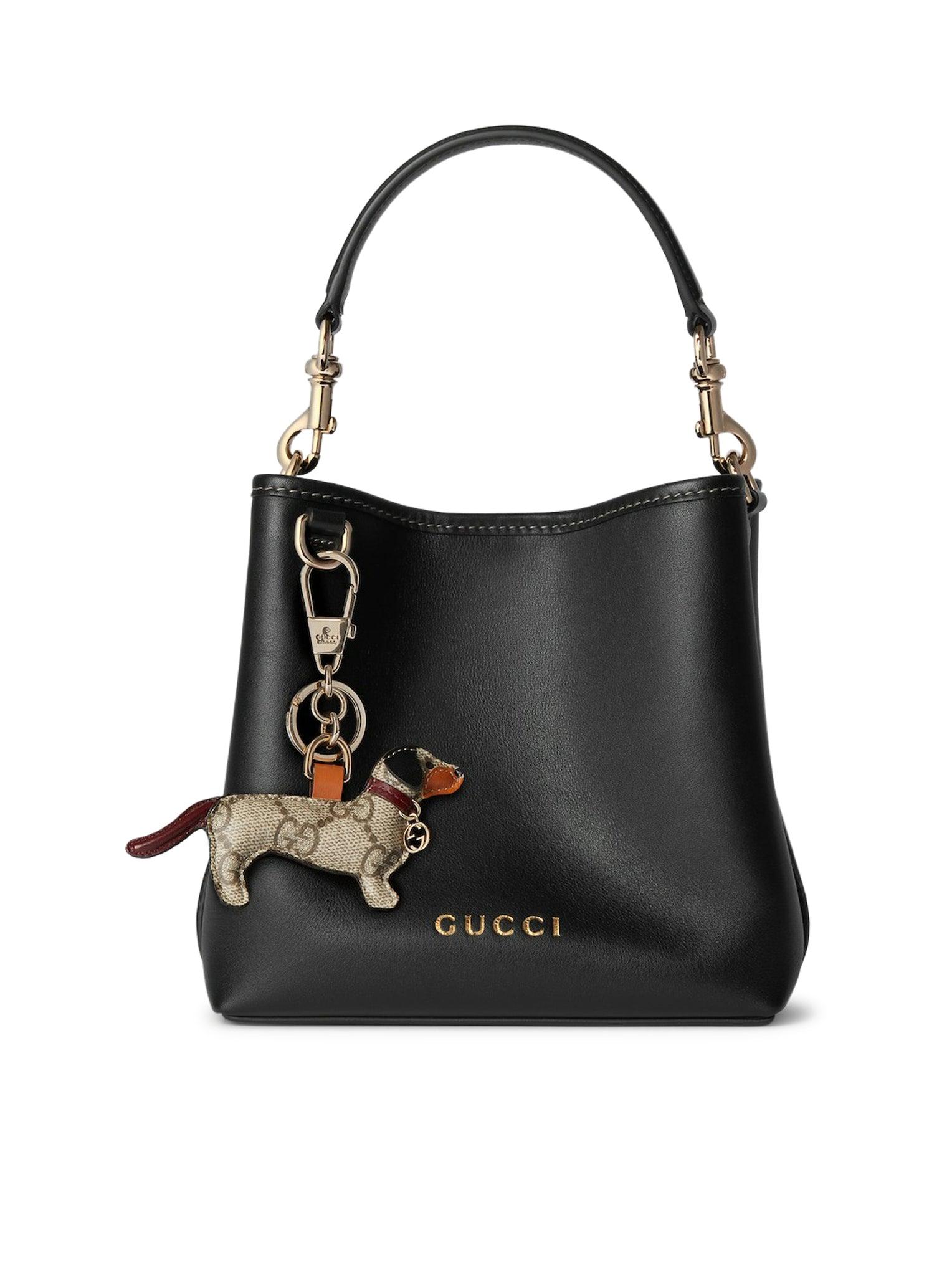 バッグ・カバンその他 GUCCI GG Emblem leather bucket bag BLACK/BLACK 815118_AAFDV_1000_001_081_0054