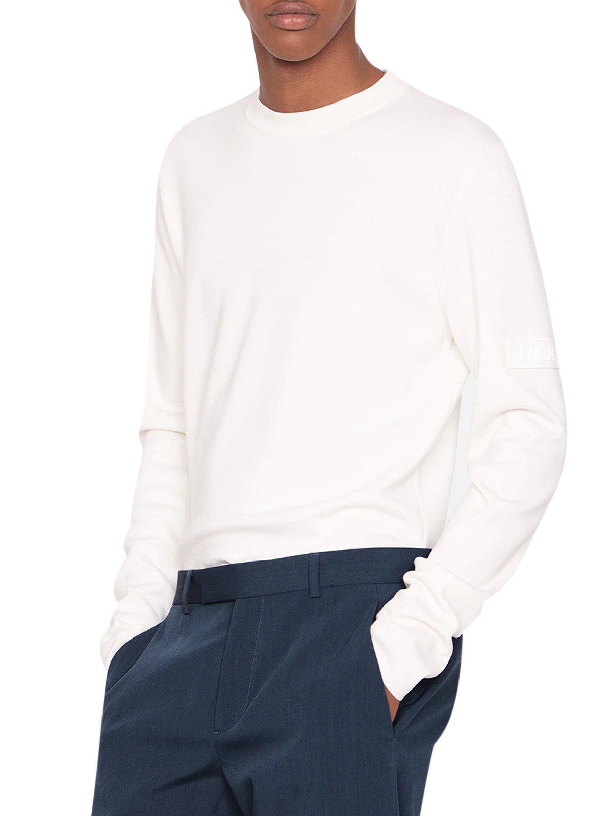 dior patch sweatshirt