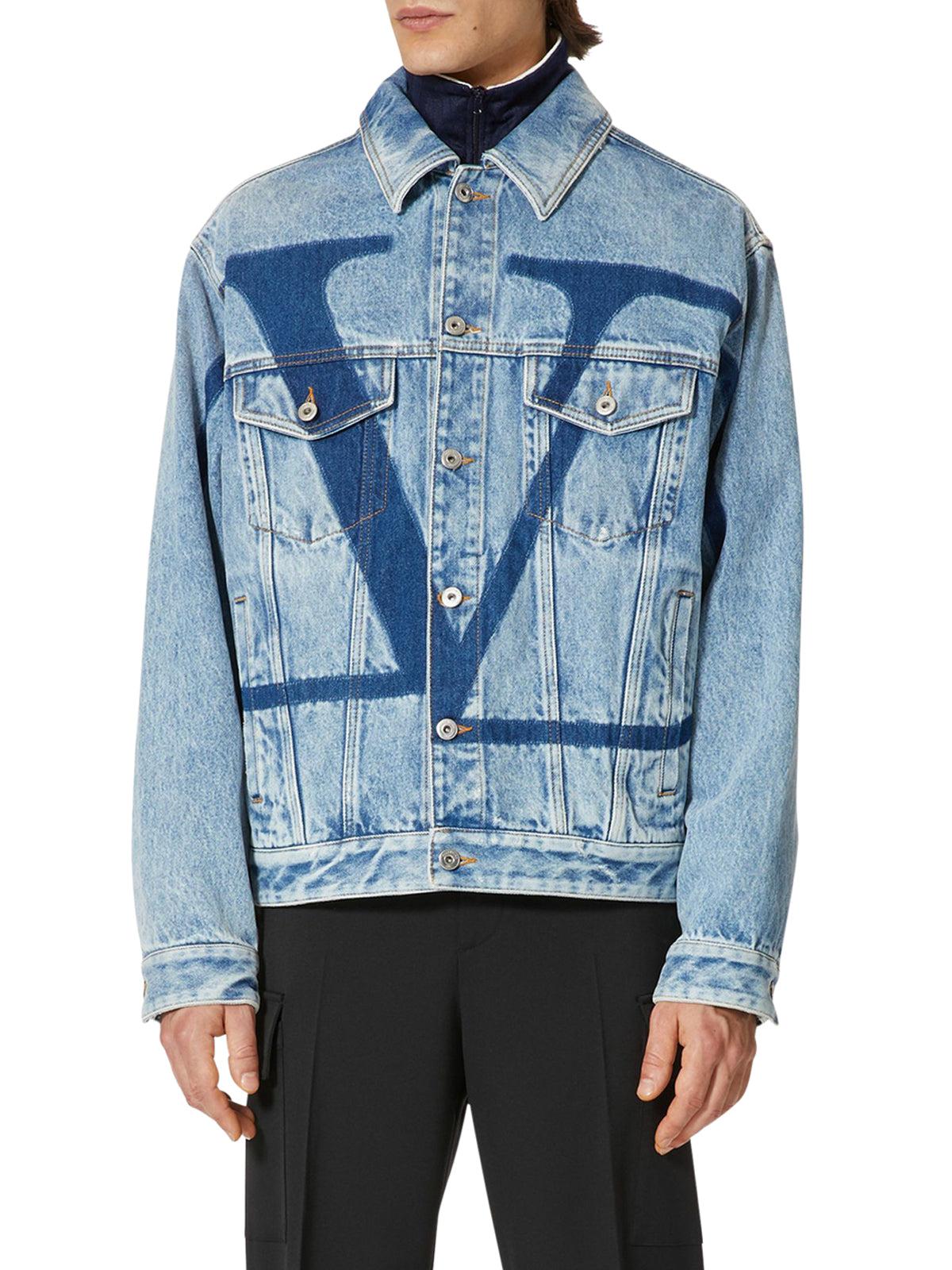 Valentino Denim Jacket With Vlogo 